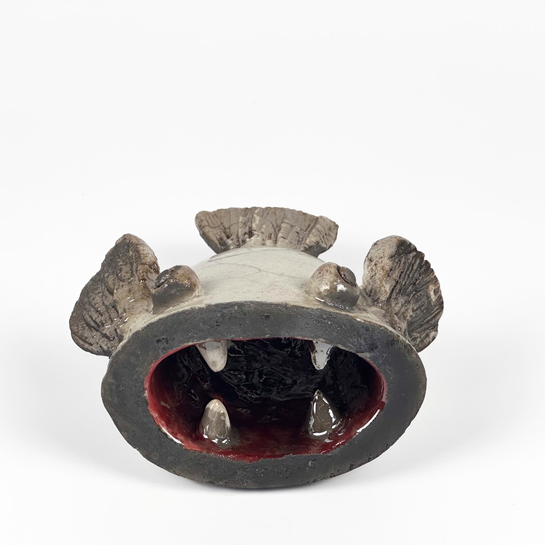 Seramik Pirana Heykeli - h: 8,5 cm