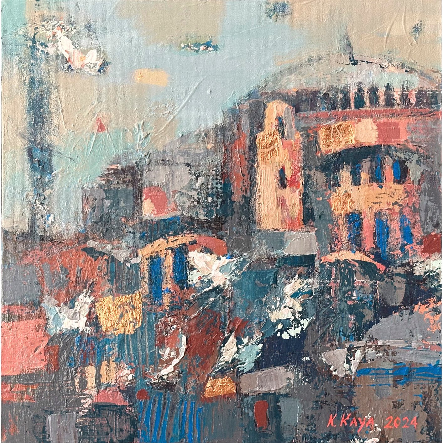 Ayasofya - 50x50 cm Akrilik Resim