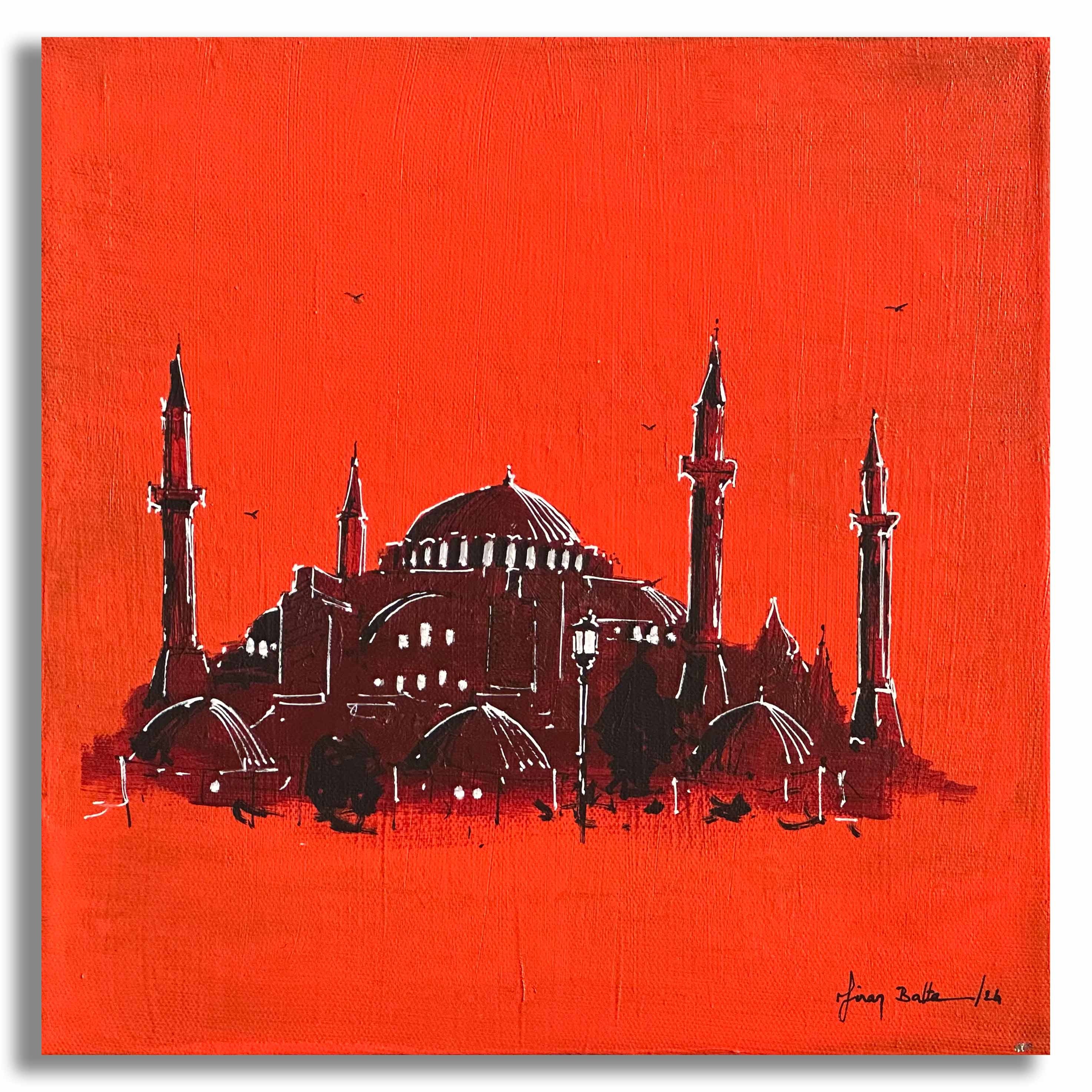 Ayasofya- 25x25 cm Akrilik Tablo