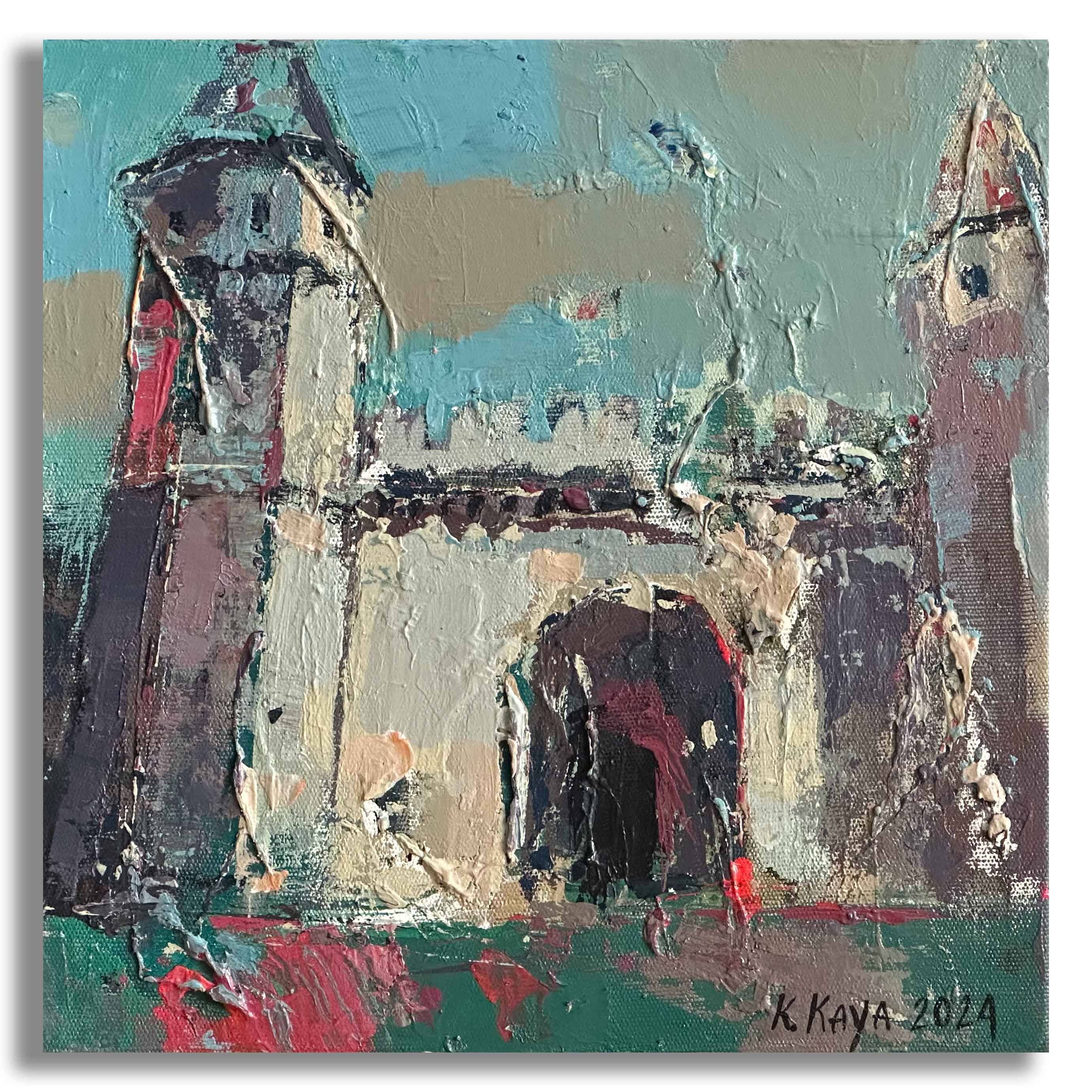 Topkapı Sarayı - 25x25 cm Akrilik Boya Tablo