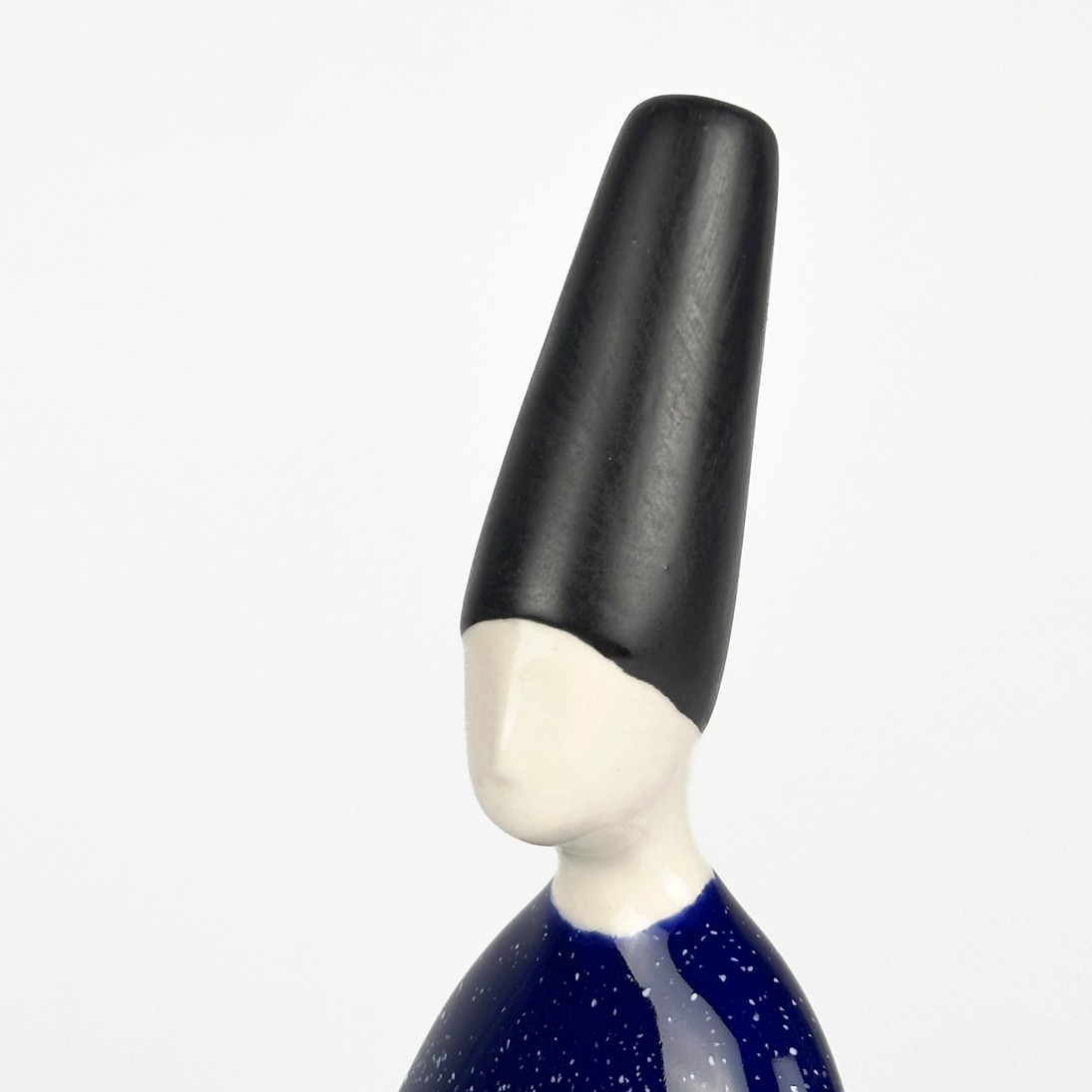 Seramik Semazen Heykeli - h: 28,5 cm - Lacivert