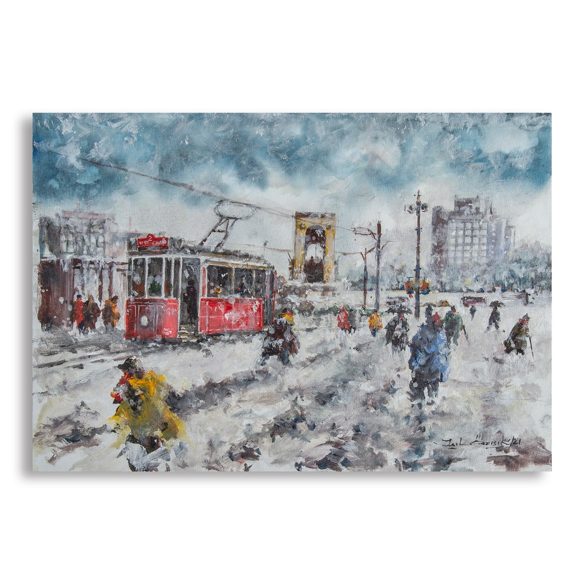 Kış - 35x49,5 cm Akrilik Tablo