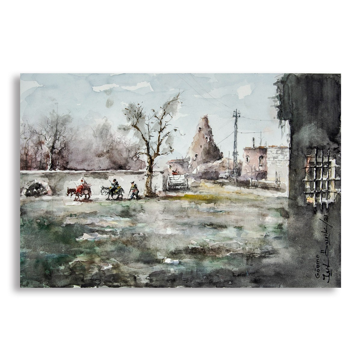 Göreme - 45x30 cm Sulu Boya Resim