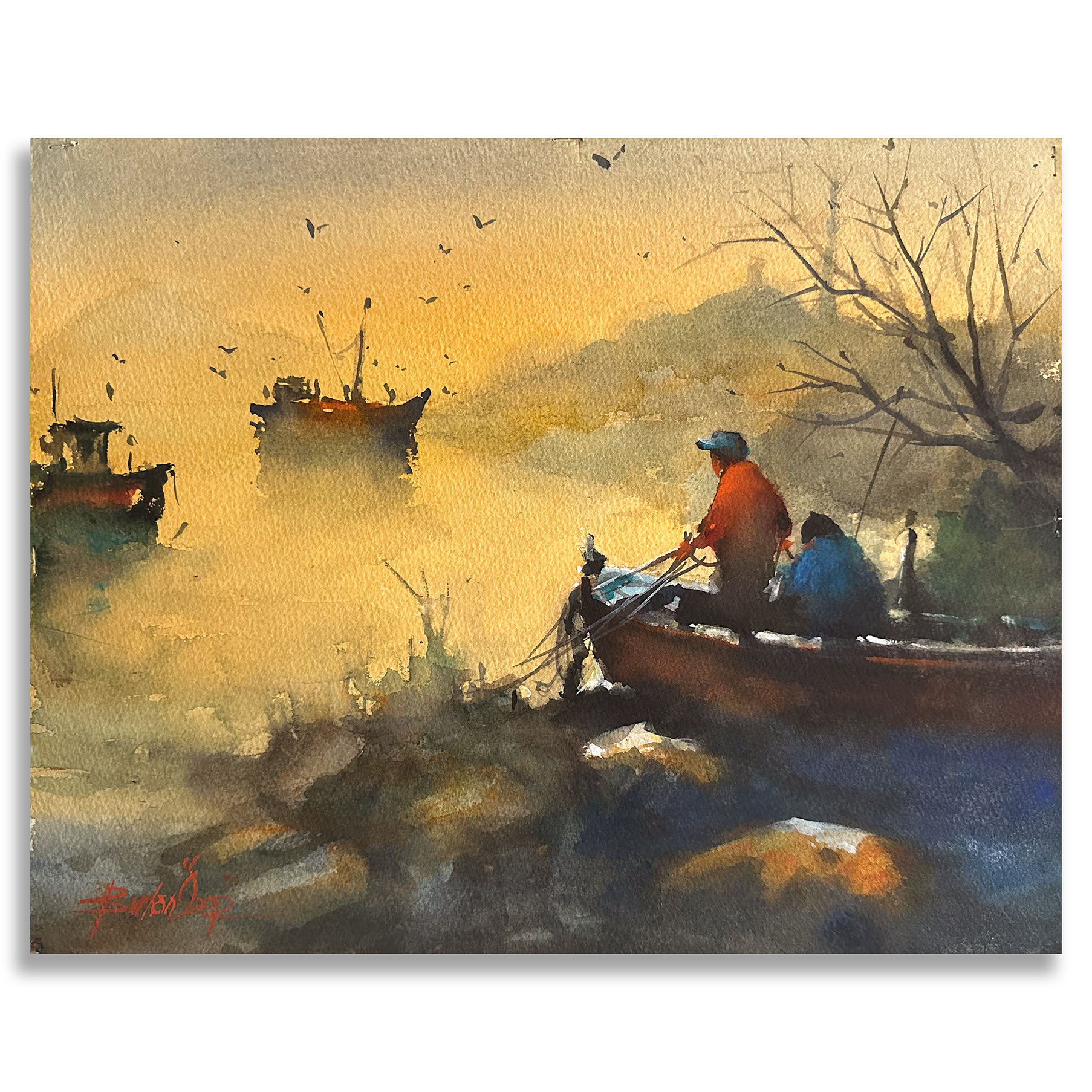 Kayıp - 28x38 cm Sulu Boya Resim