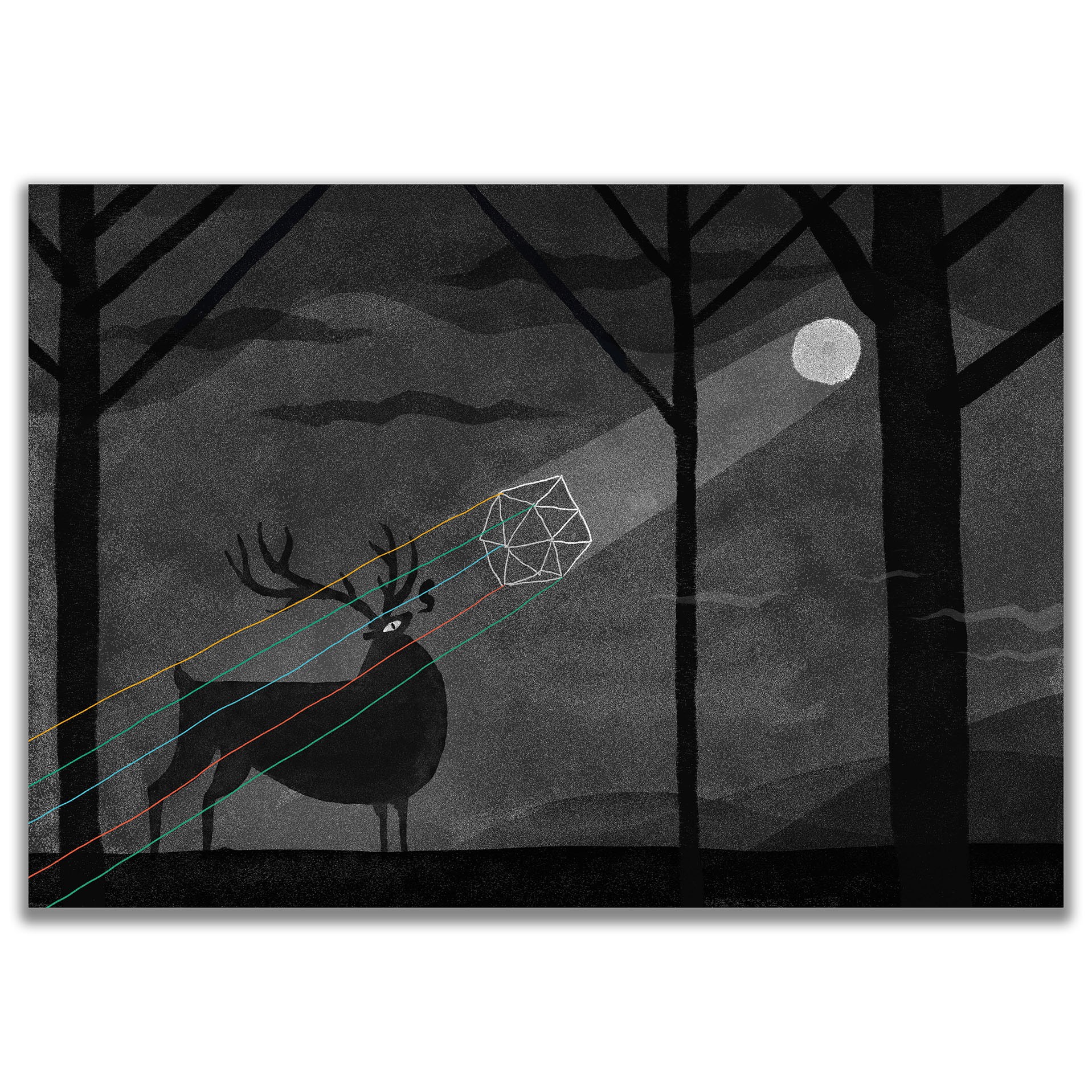 Deer - 21,5x30,5 cm Fine Art Baskı