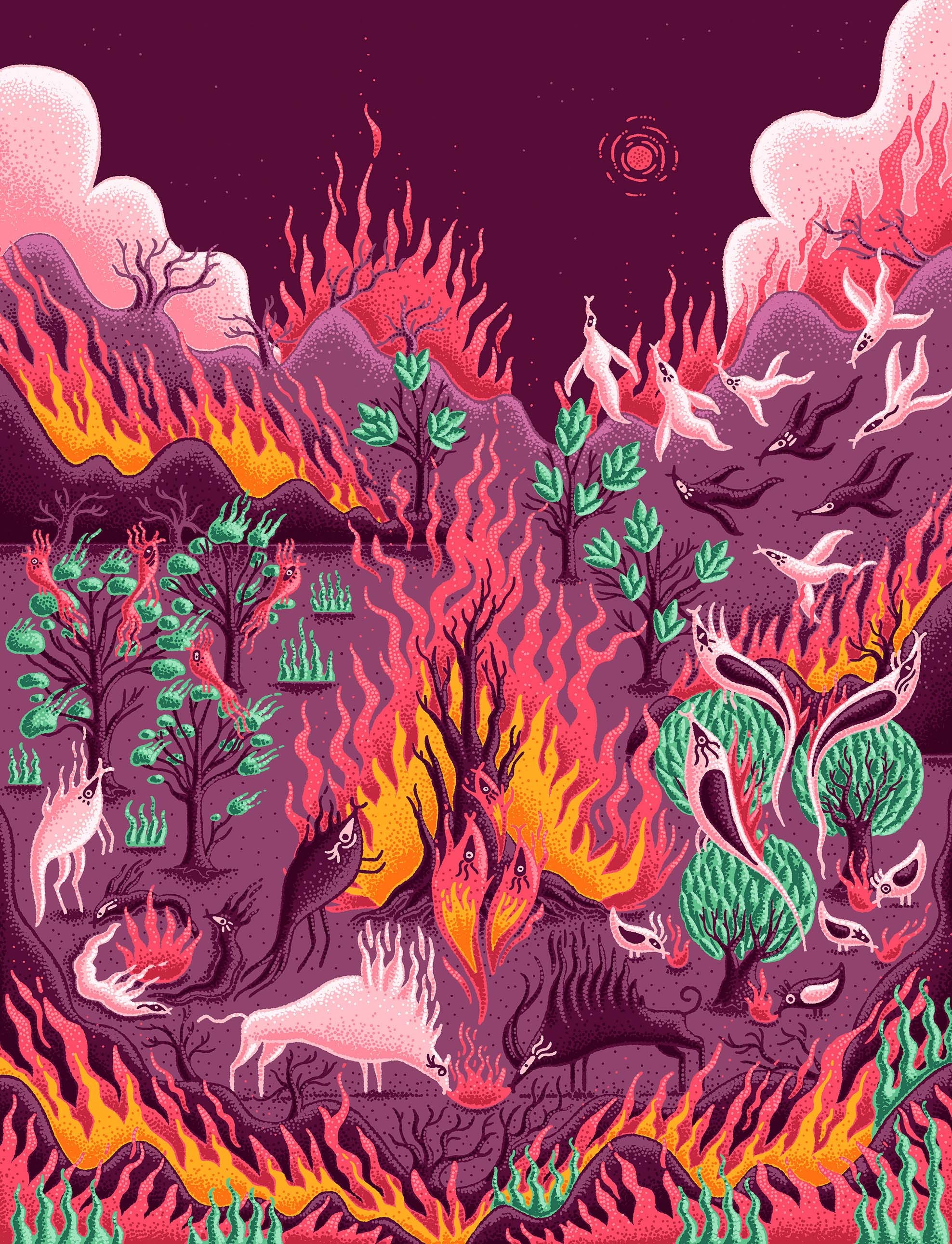 Inferno 1 - 29x22 cm Fine Art Baskı