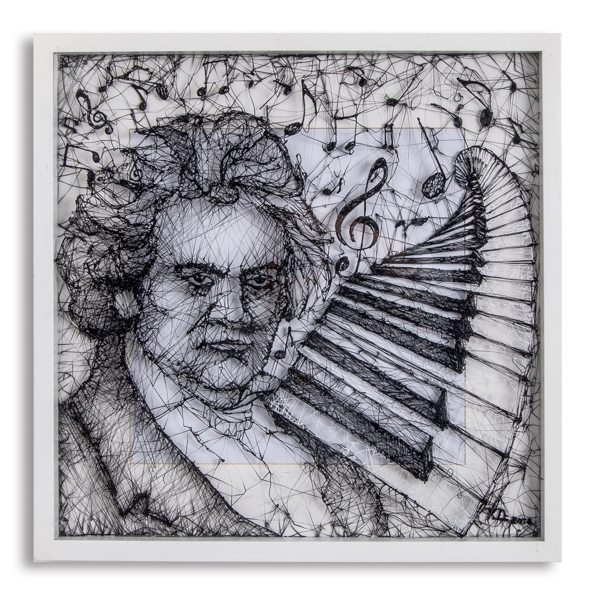 Beethoven -  52,5x52,5 cm 3B Resim