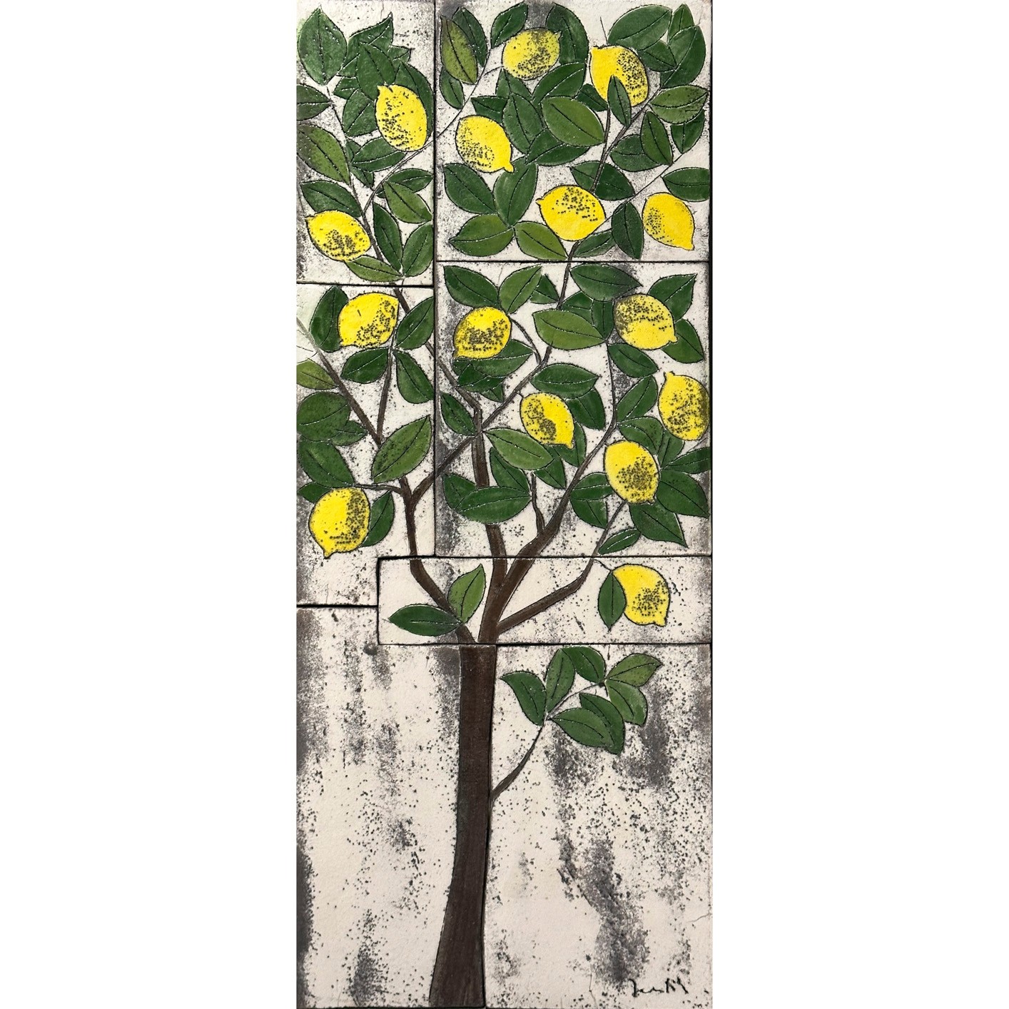 Limon Desenli Pano (122x52 cm)