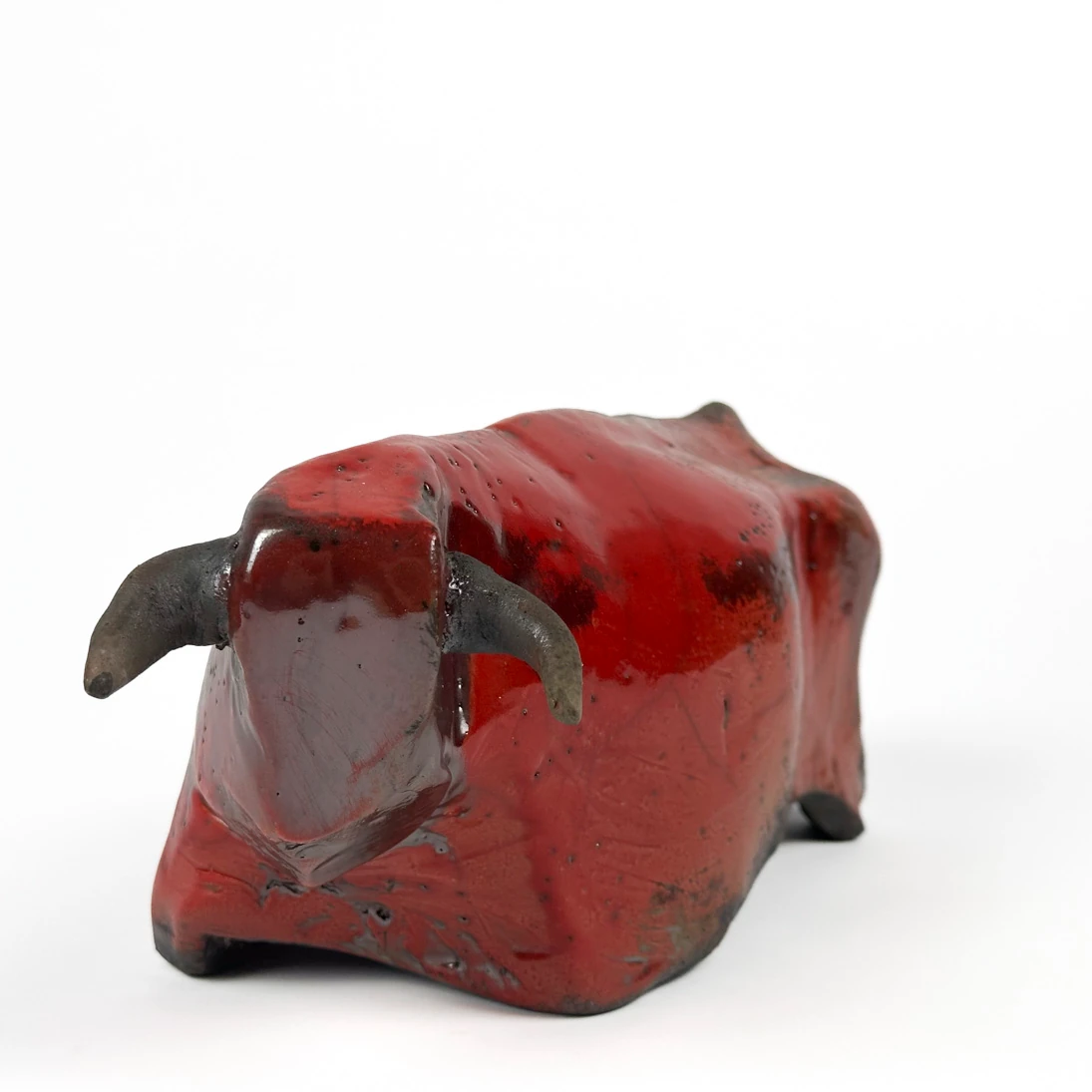 Seramik Boğa Heykeli - Küçük Boy