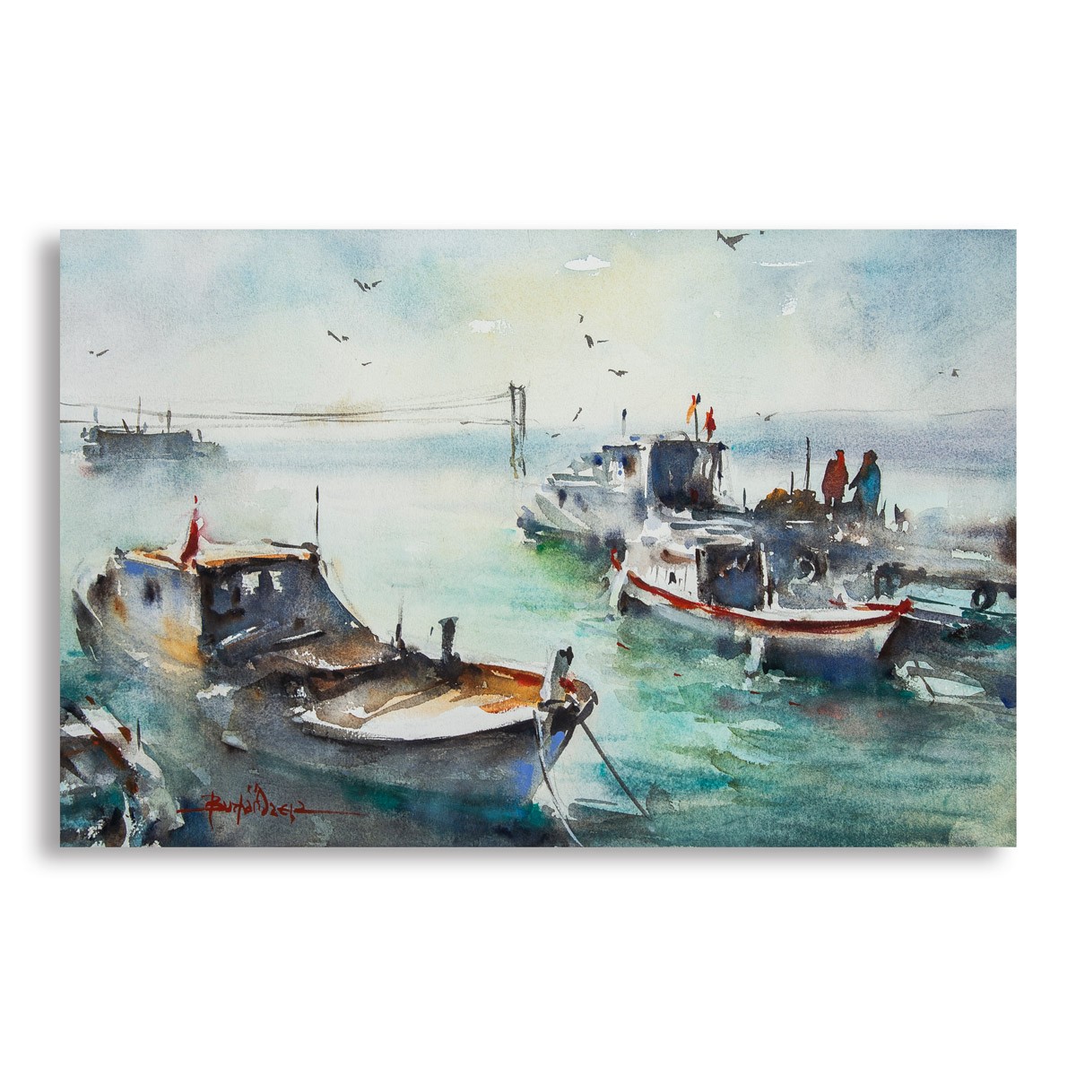 Bosphorus - 30.55x47.5 cm Watercolor Painting