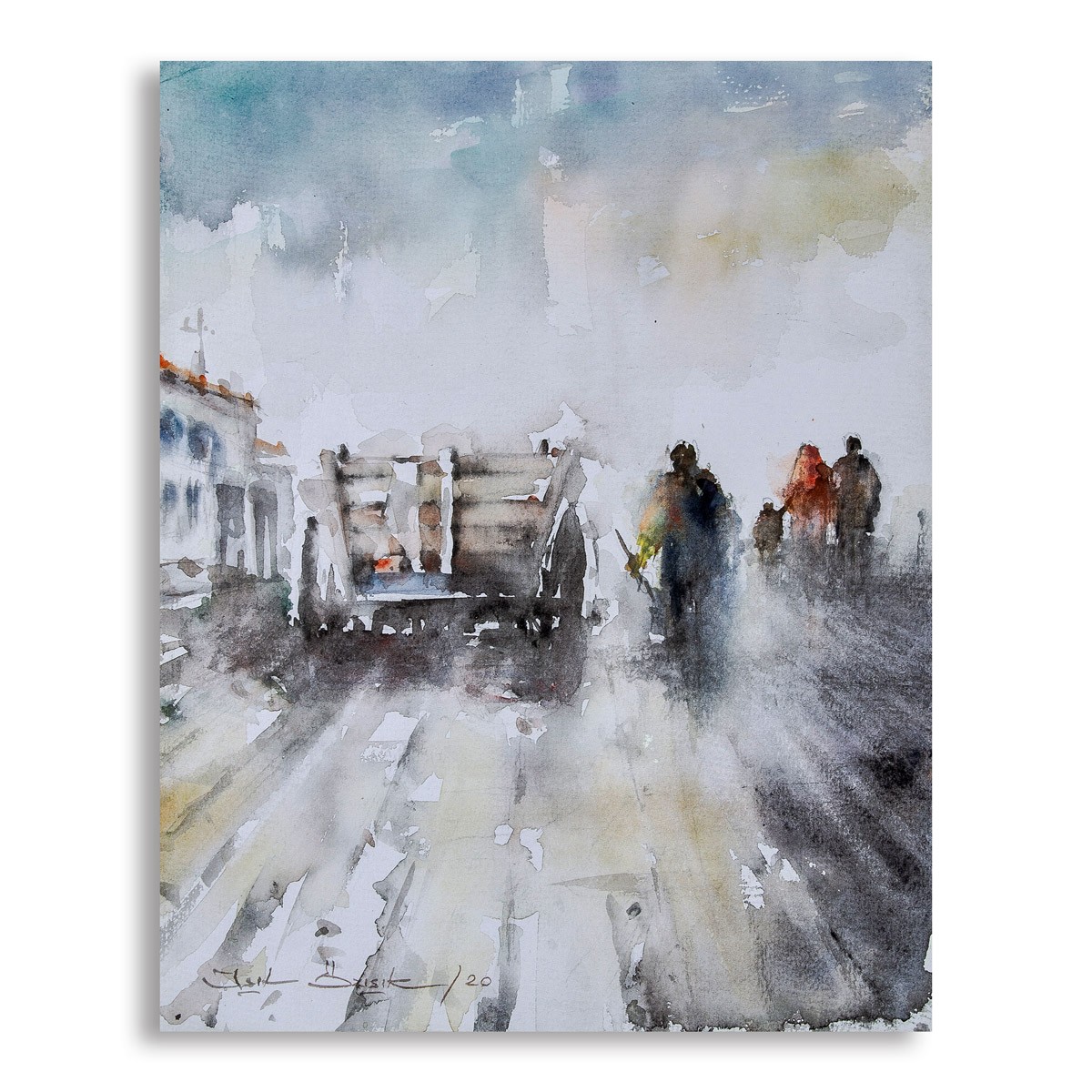 Kağnı - 35x28 cm Sulu Boya Resmi