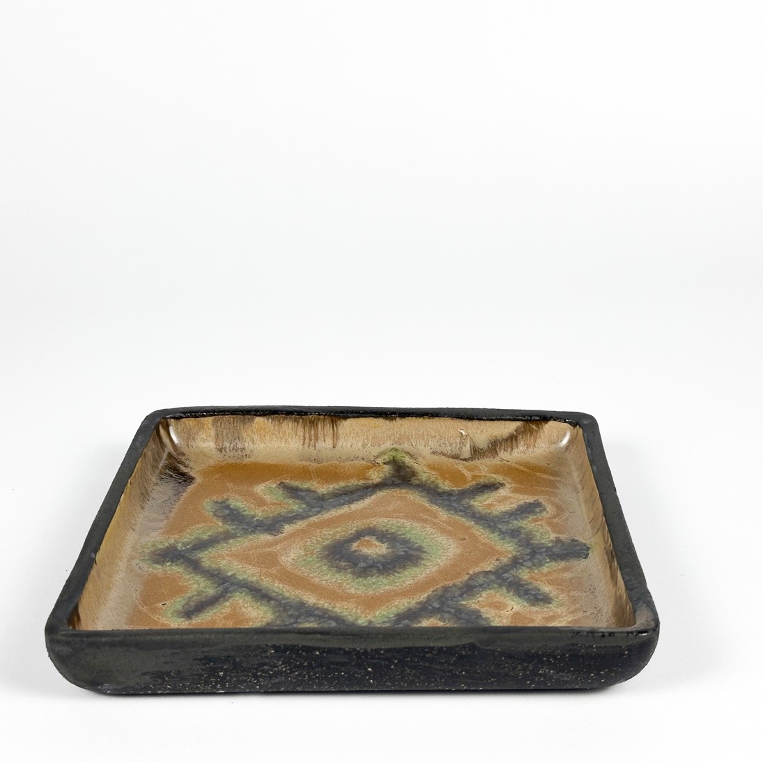 Nazar Temalı Kare Tabak