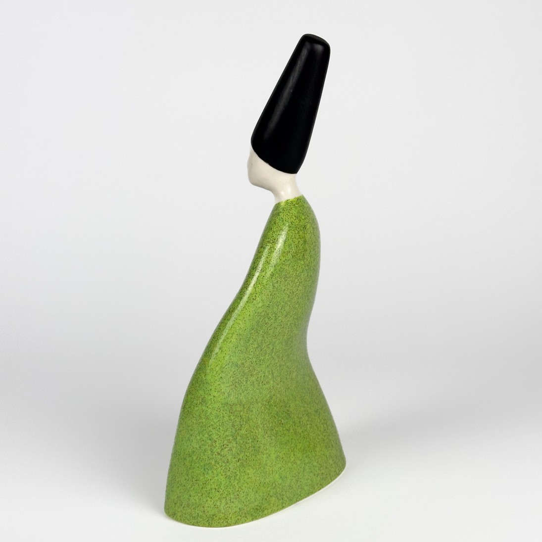 Seramik Semazen Heykeli - h: 28,5 cm - Yeşil