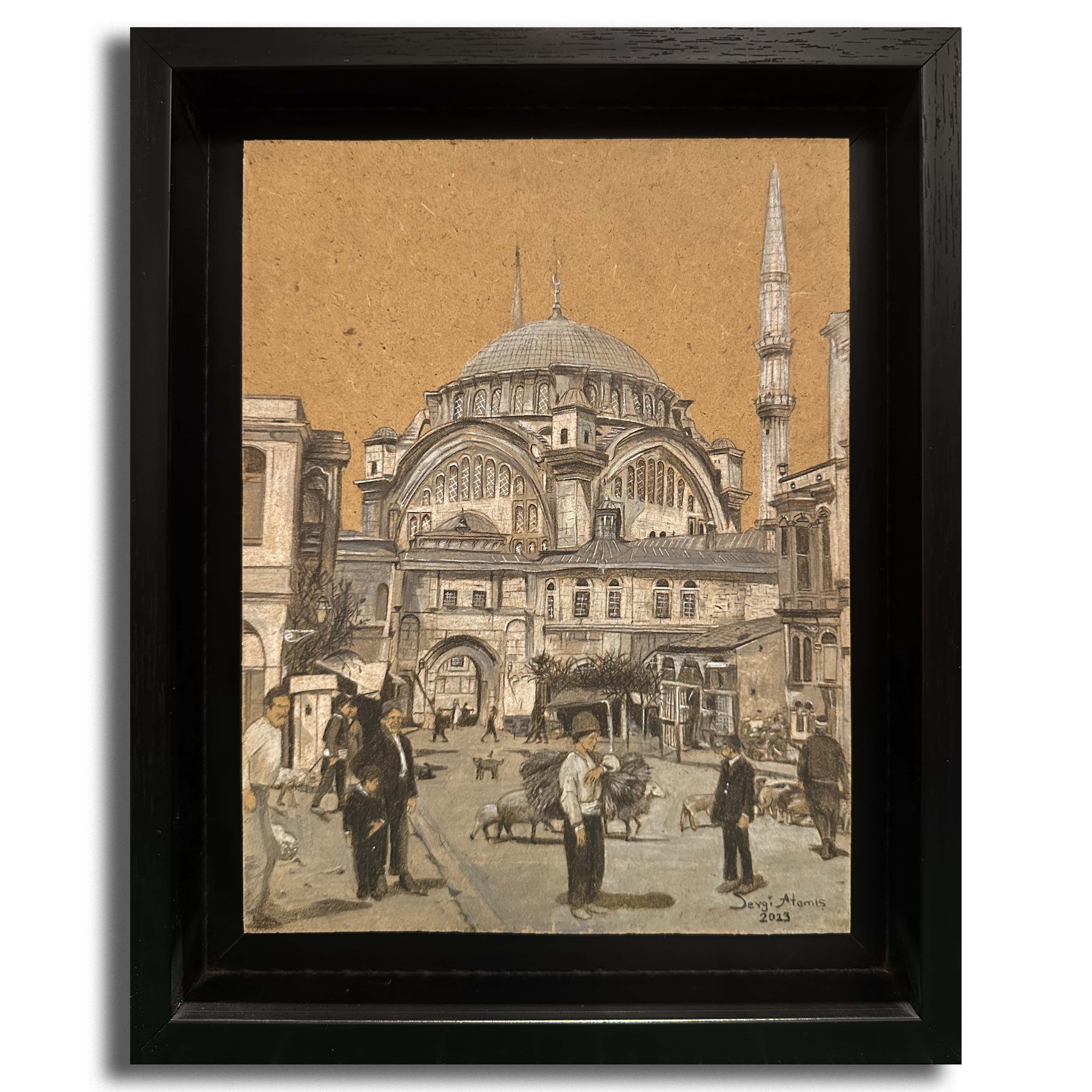 1910'lar Nuriosmaniye Camii - 25,5x19,5 cm