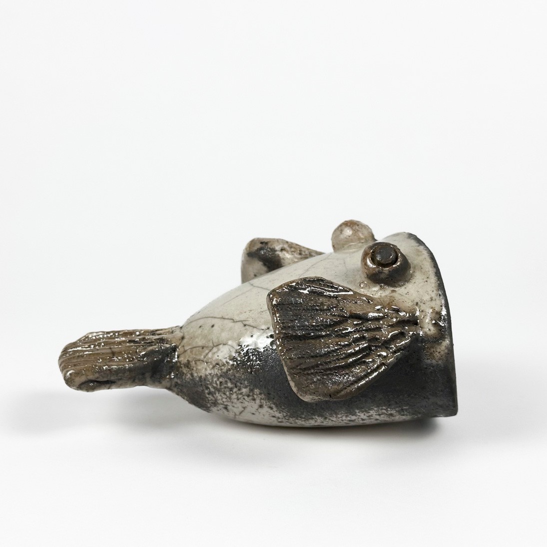 Seramik Pirana Heykeli - h: 8,5 cm