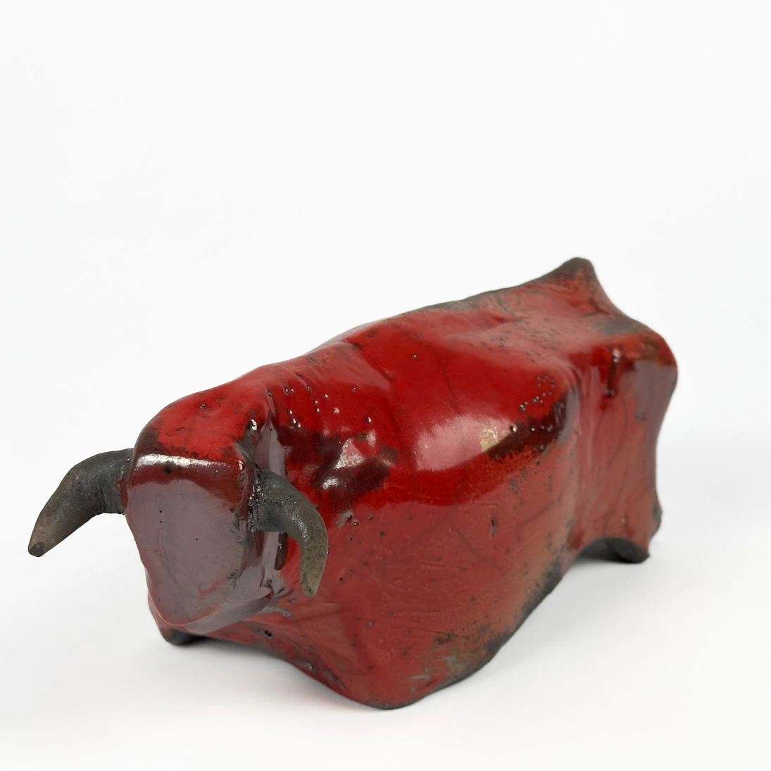 Seramik Boğa Heykeli - Küçük Boy