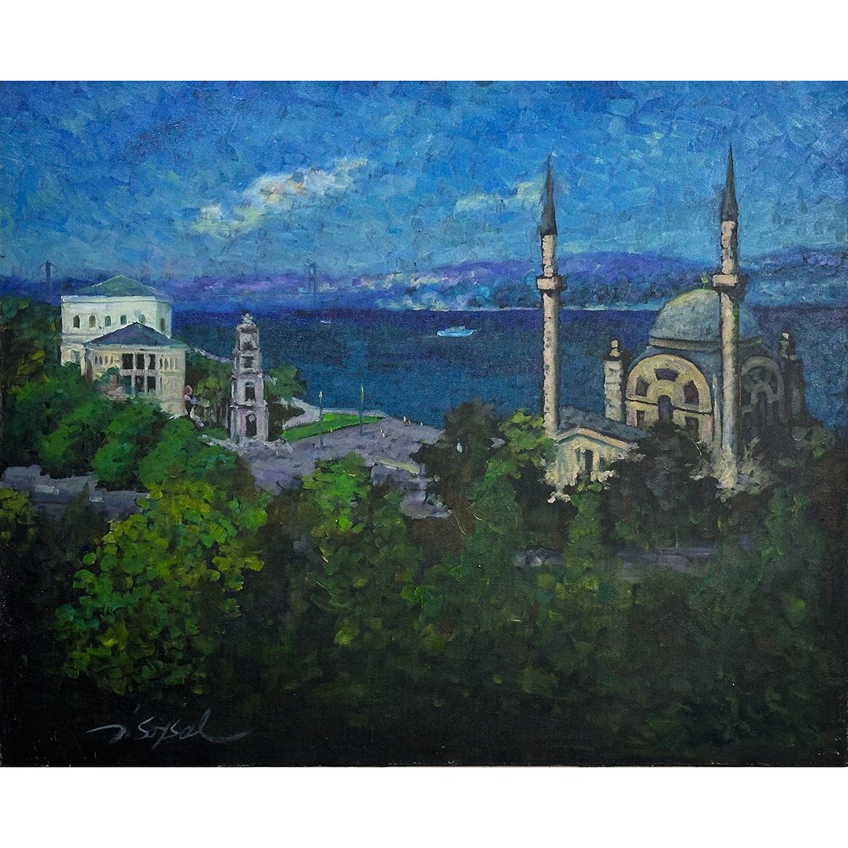 Dolmabahçe - 65x80 cm Yağlı Boya Resim