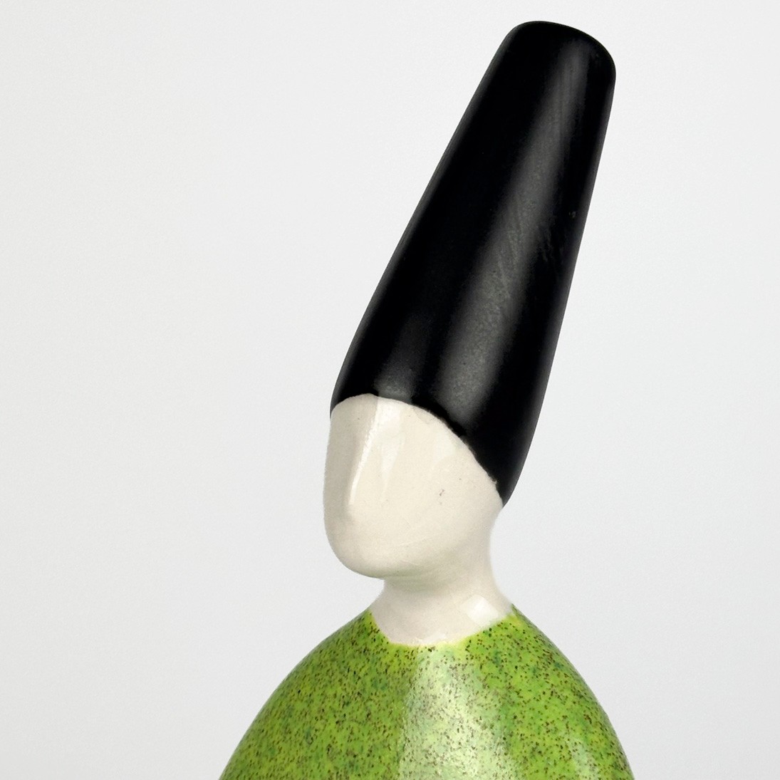 Seramik Semazen Heykeli - h: 28,5 cm - Yeşil