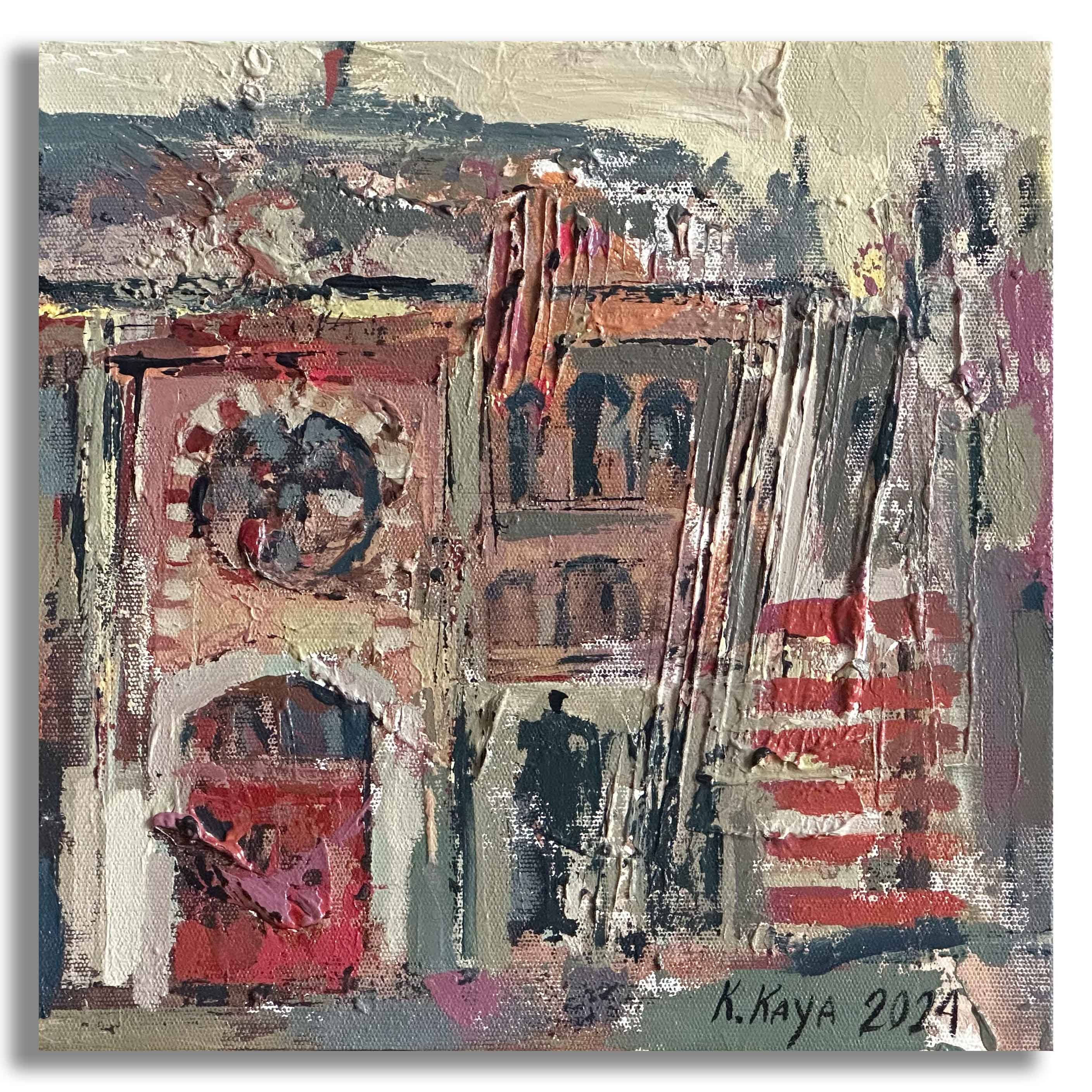 Sirkeci Station - 25x25 cm Acrylic Painting
