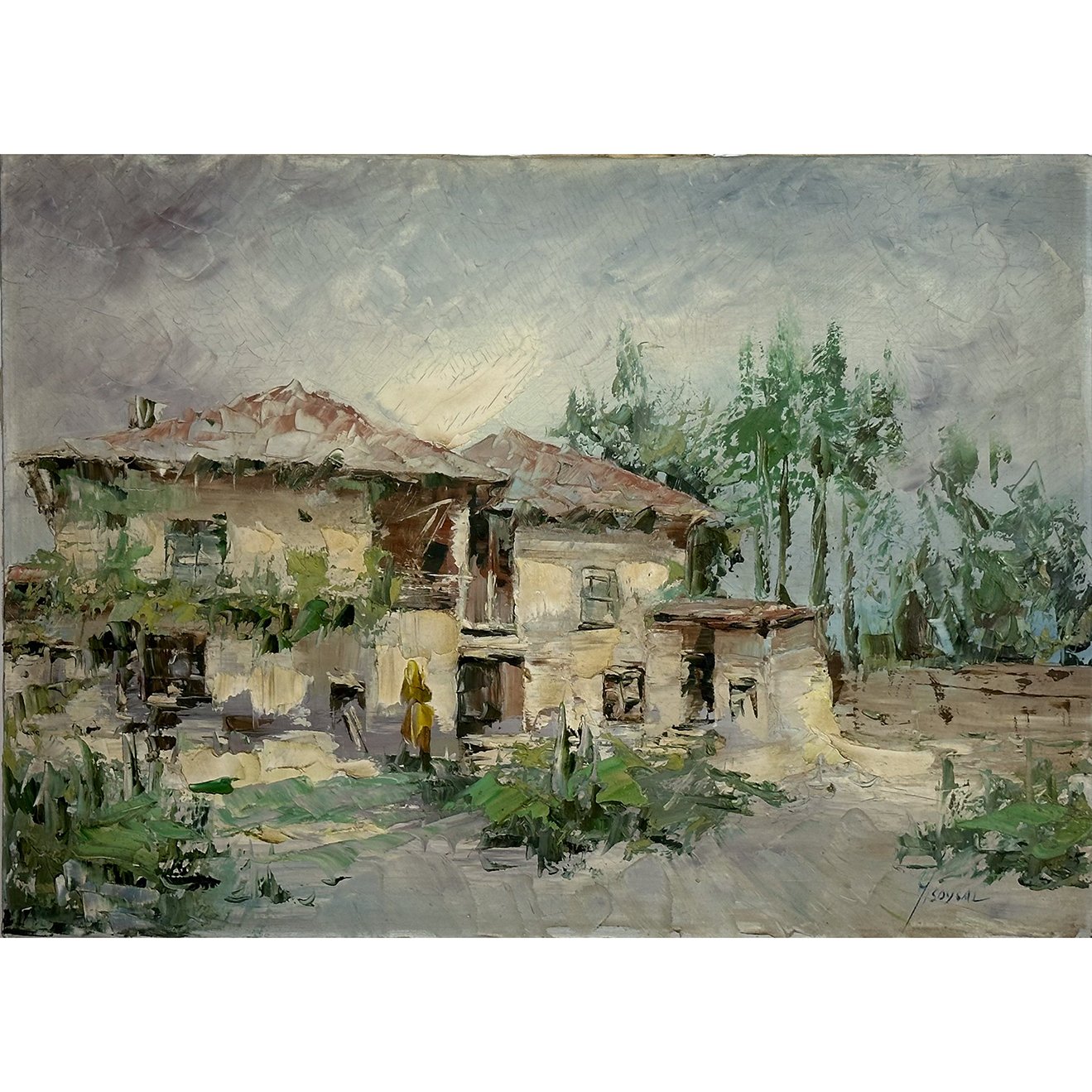 Köşk - 50x70 cm Yağlı Boya Resim