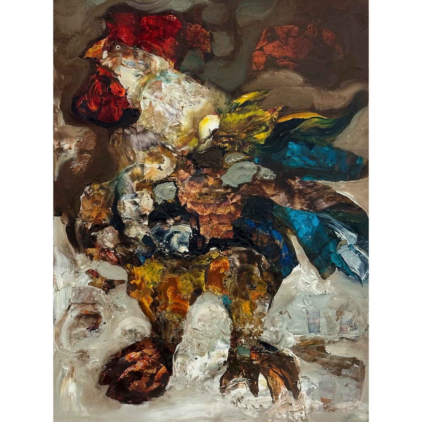 Horoz - 80x60 cm Yağlı Boya Tablo