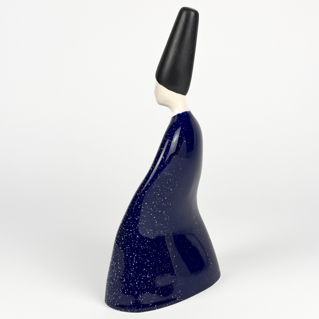 Seramik Semazen Heykeli - h: 28,5 cm - Lacivert