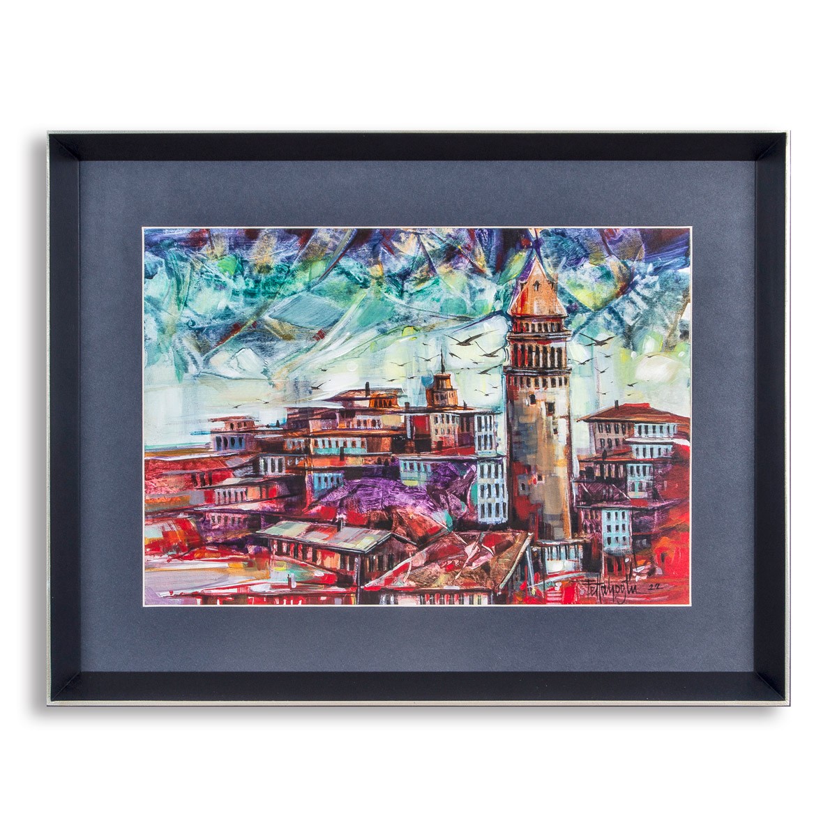 Galata - 43x56 cm Akrilik Resim