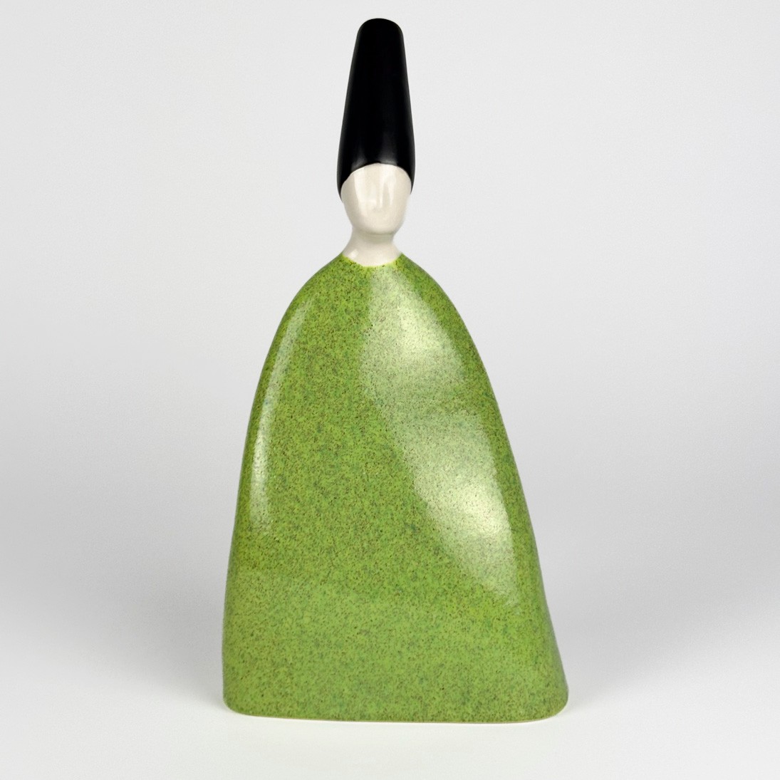 Seramik Semazen Heykeli - h: 28,5 cm - Yeşil