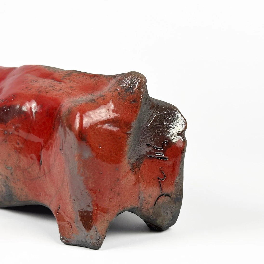 Seramik Boğa Heykeli - Küçük Boy