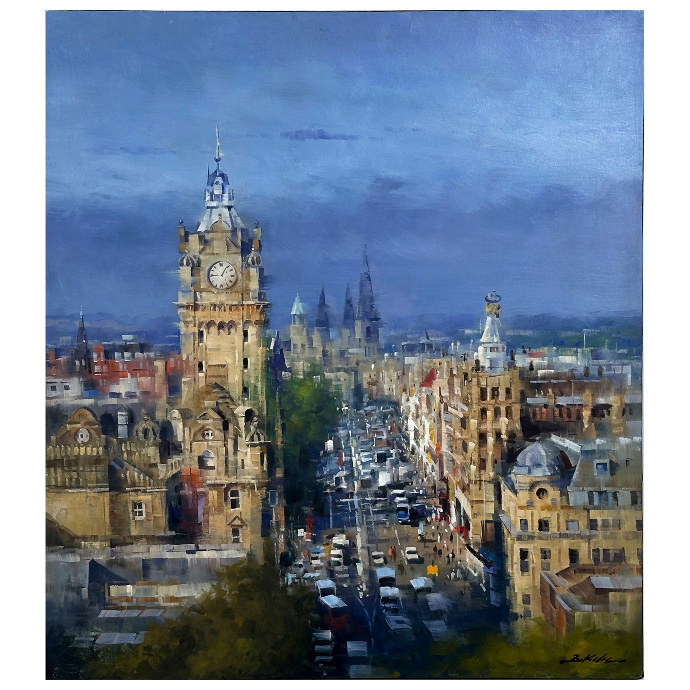 Edinburgh - 90x80 cm Yağlı Boya Tablo