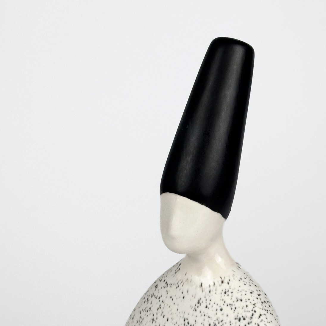 Seramik Semazen Heykeli - h: 28,5 cm - Beyaz