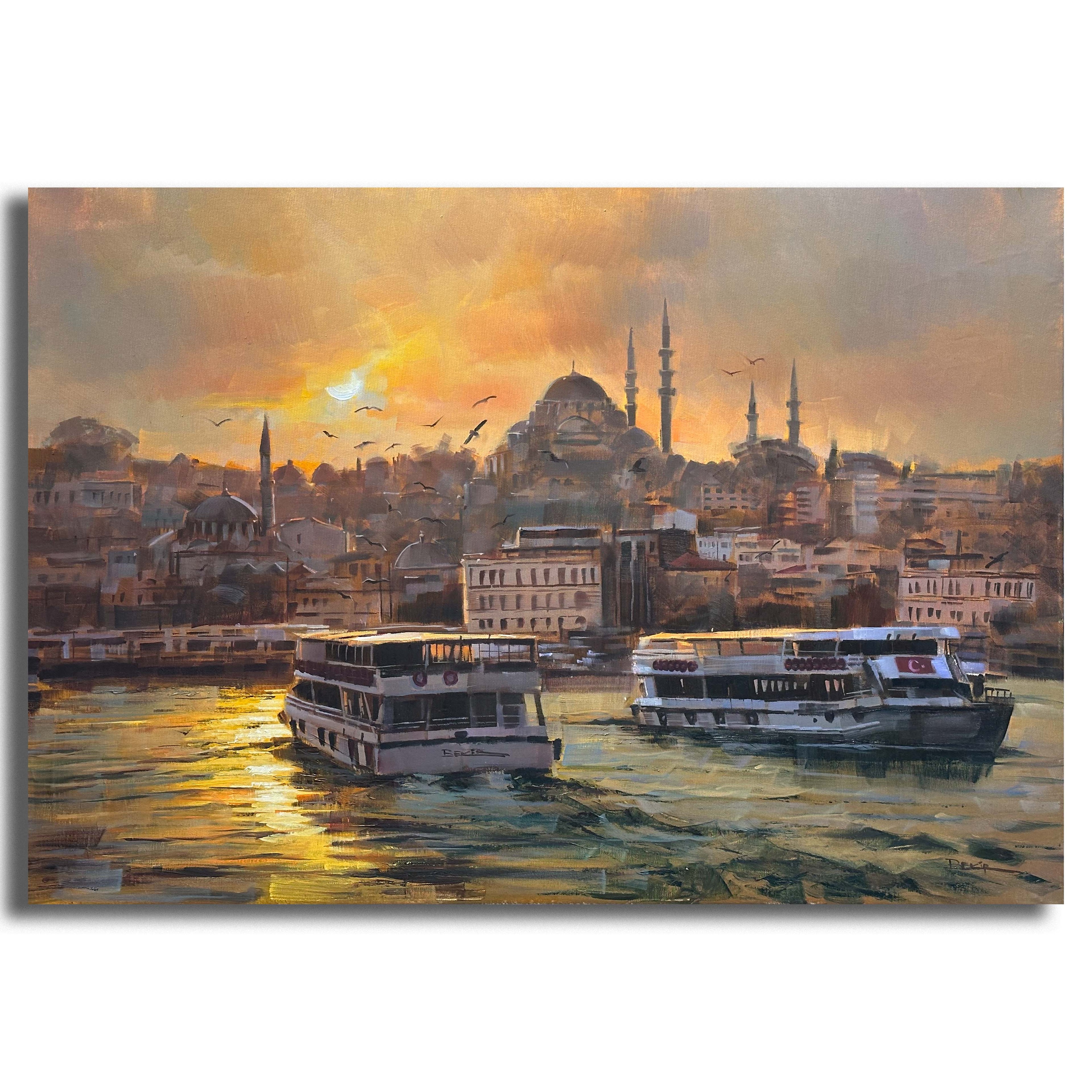 Gün Sonu - 70x100 cm Yağlı Boya Tablo