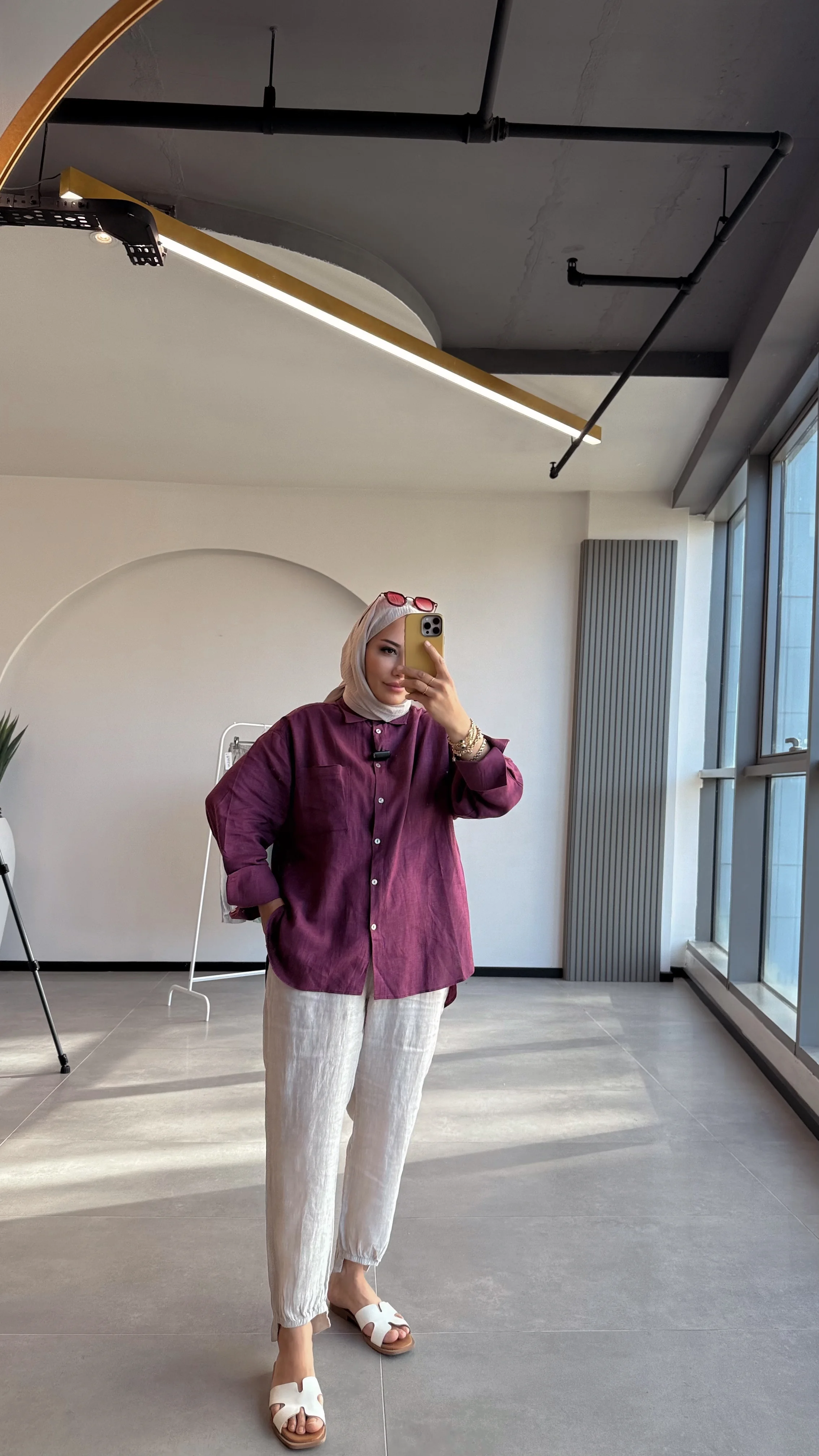 YASMİN KETEN GÖMLEK