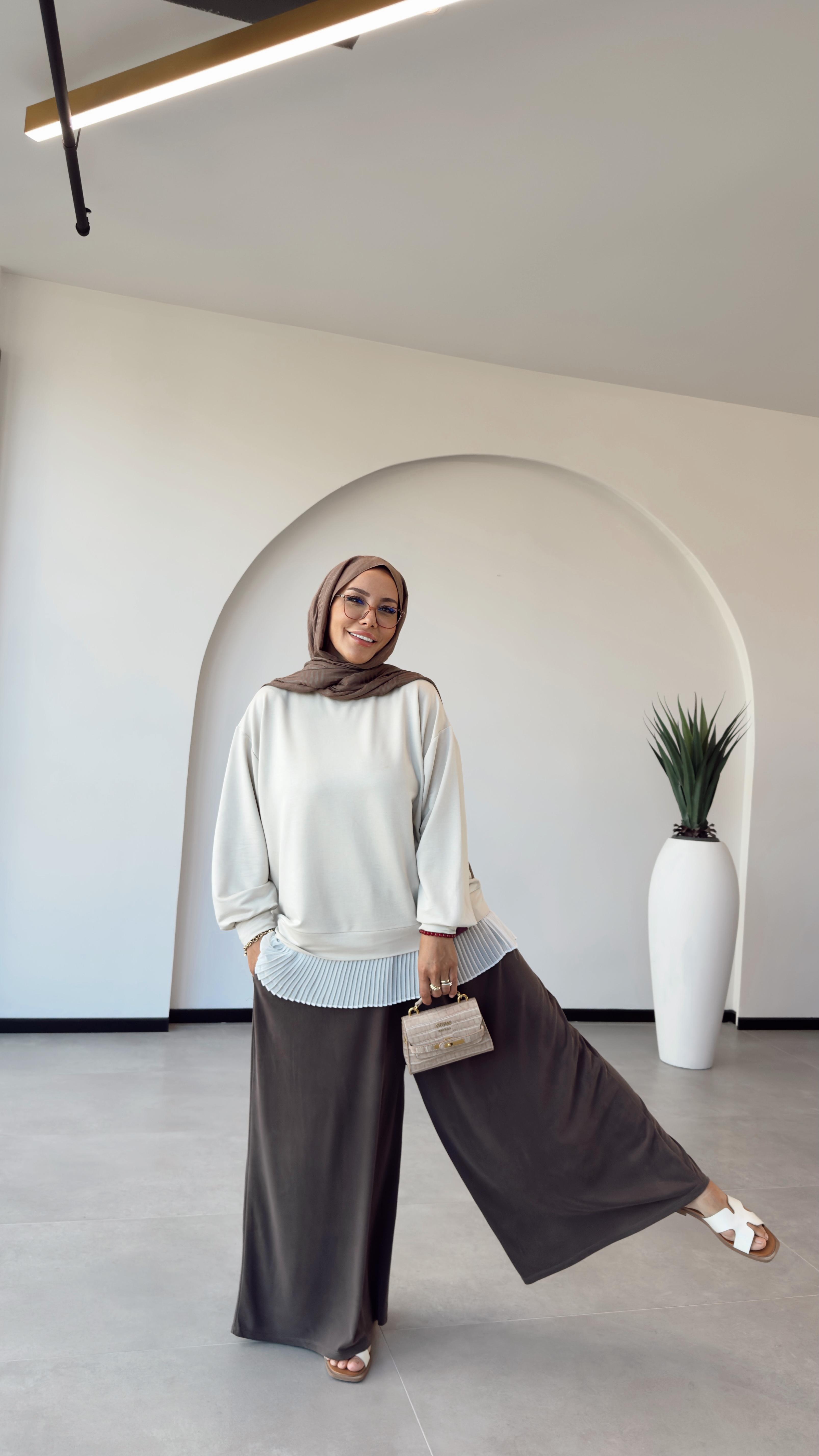 OYSHO SWEAT -KENDİNDEN PİLİSELİ