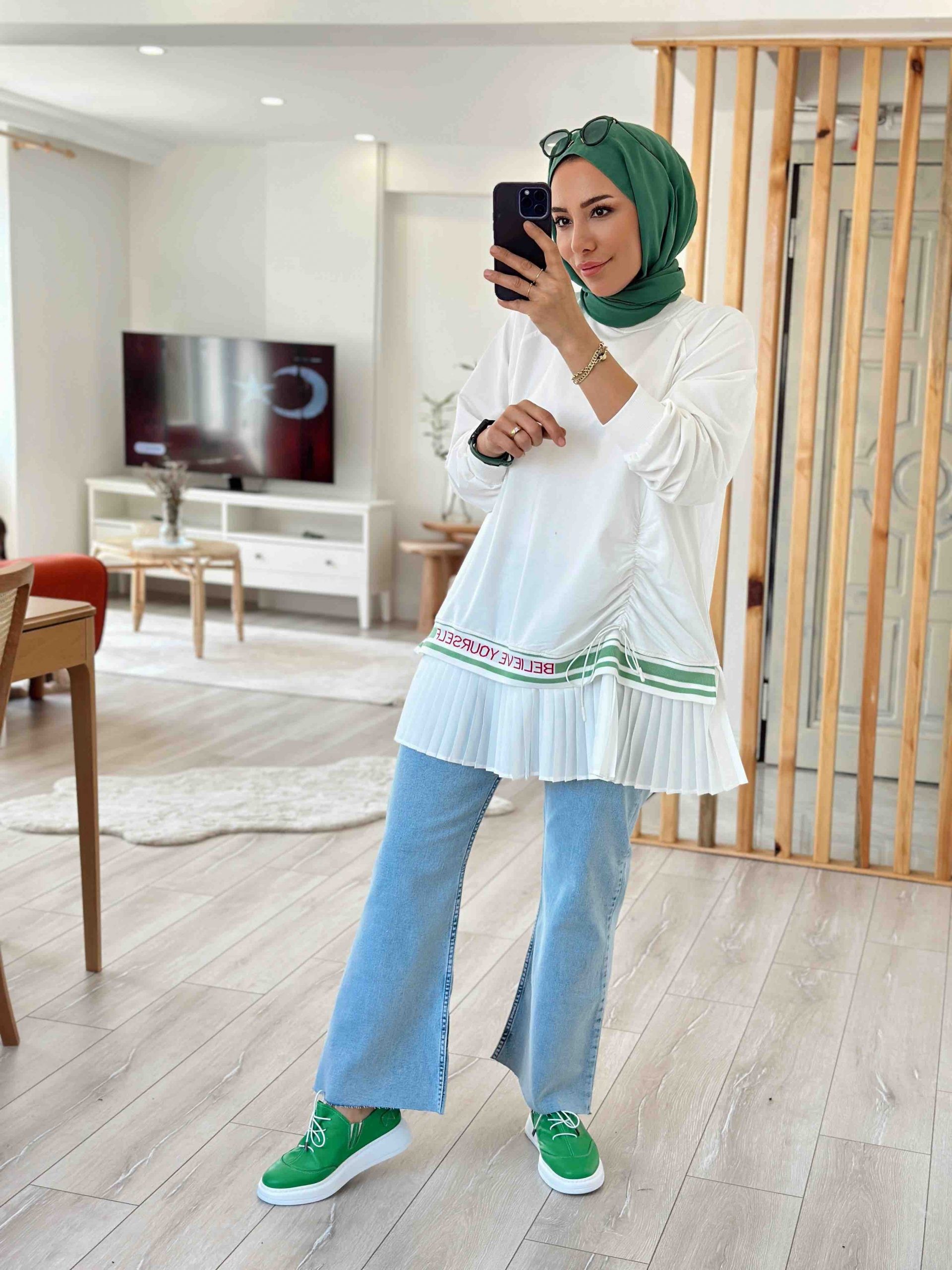 ETEK UCU PİLELİ SWEAT TASARIM