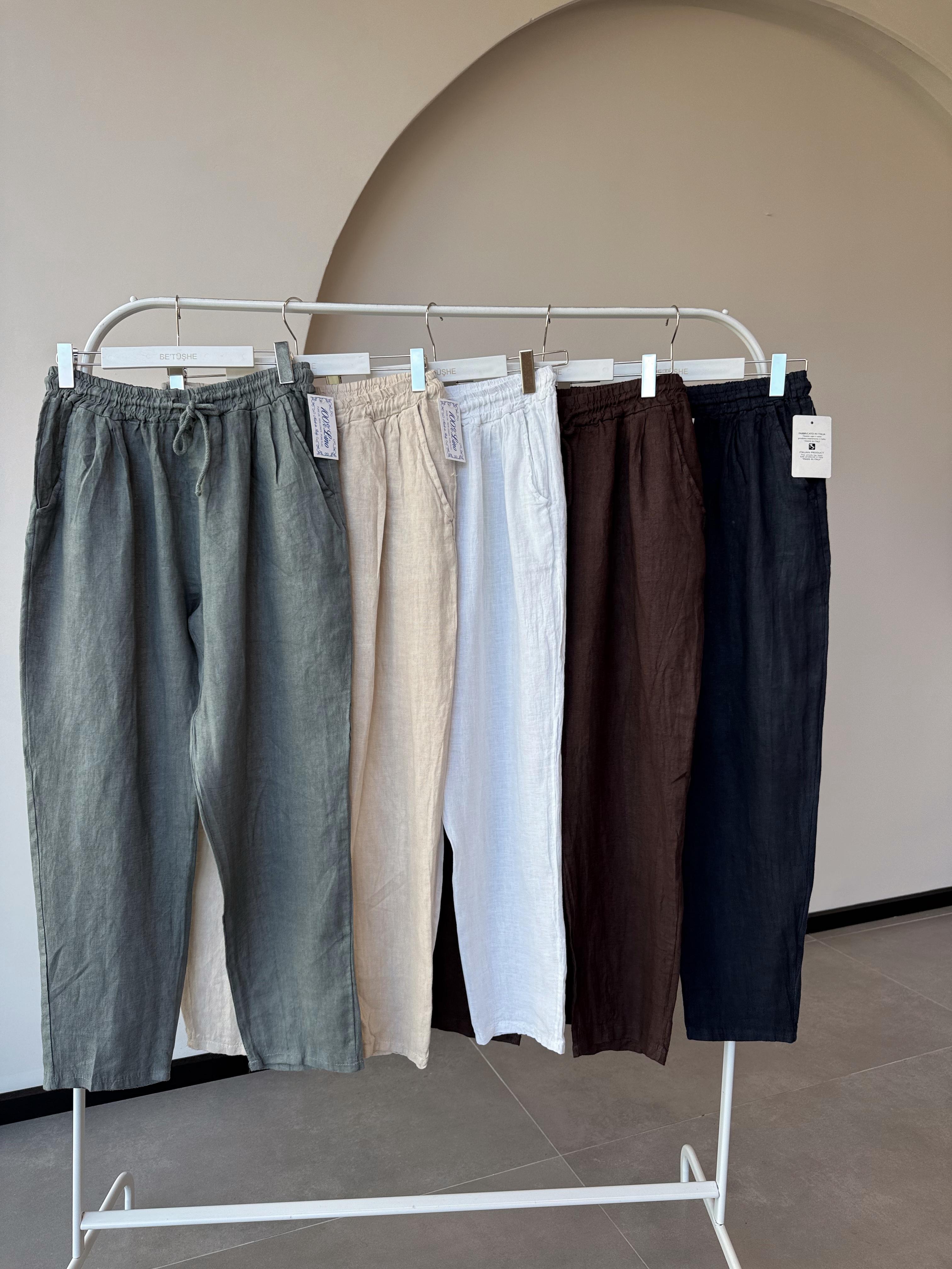 KETEN KALEM PANTALON - Lacivert