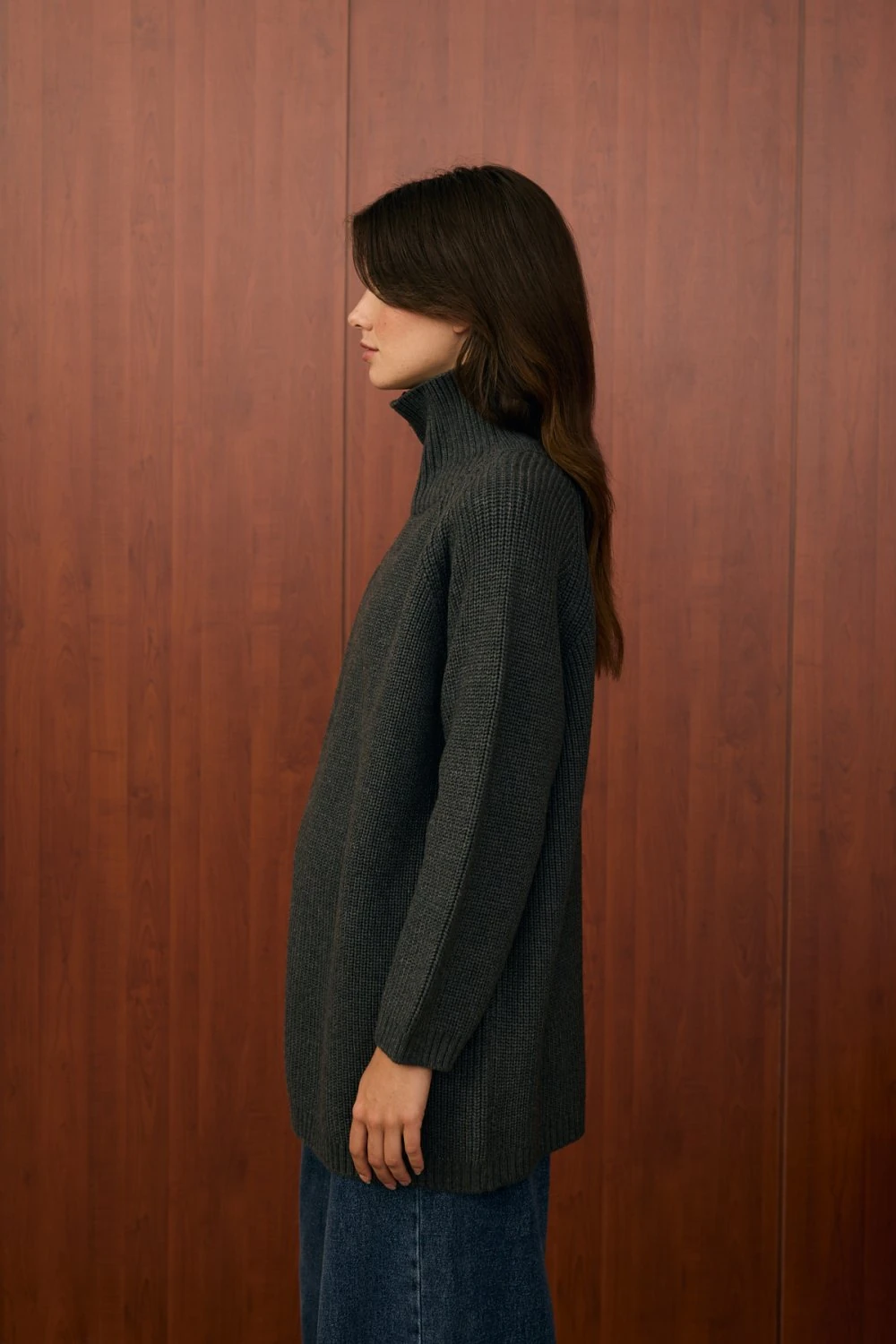 POP KAZAK-YANDAN FERMUARLI SELANİK KAZAK  - Gri