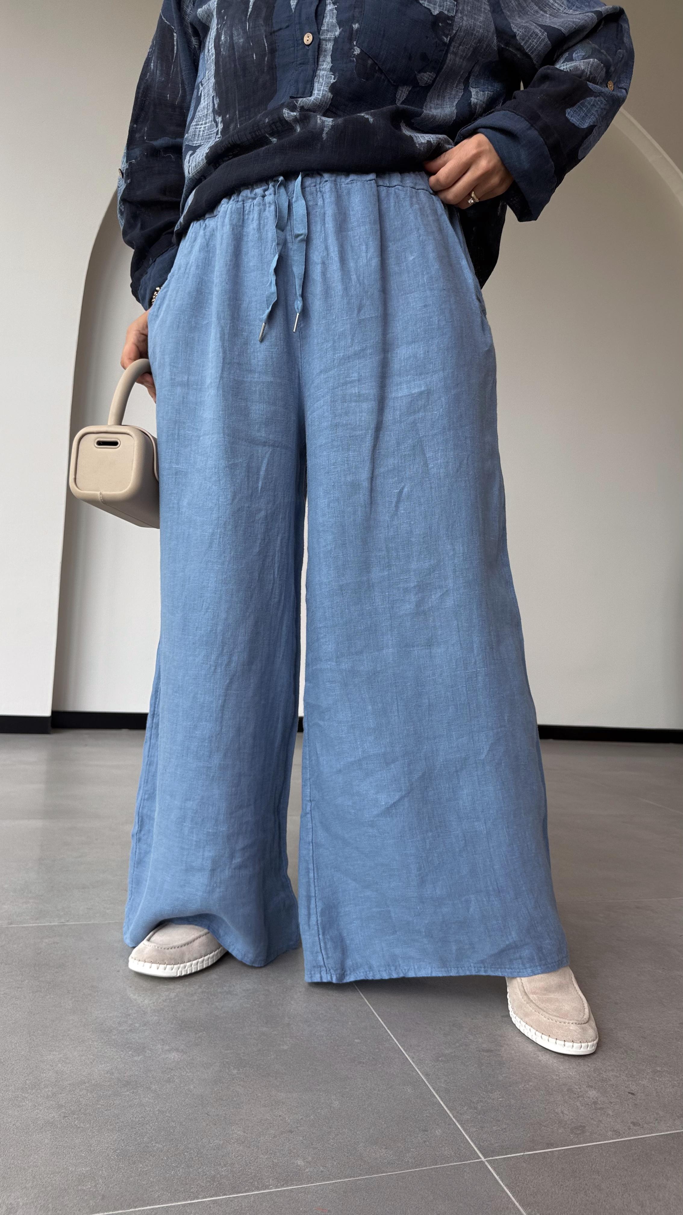 BOL PAÇA KETEN PANTALON