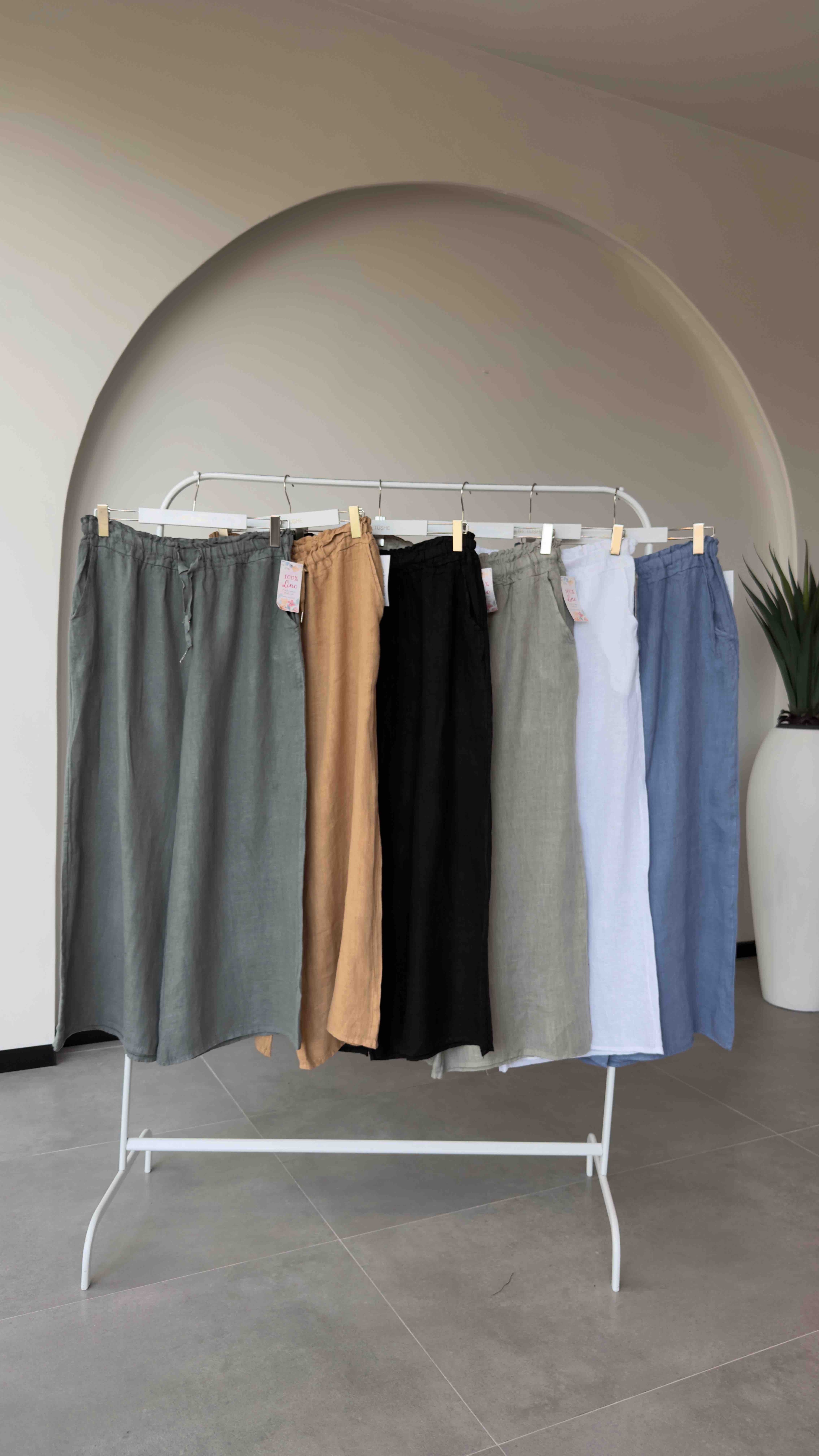 BOL PAÇA KETEN PANTALON