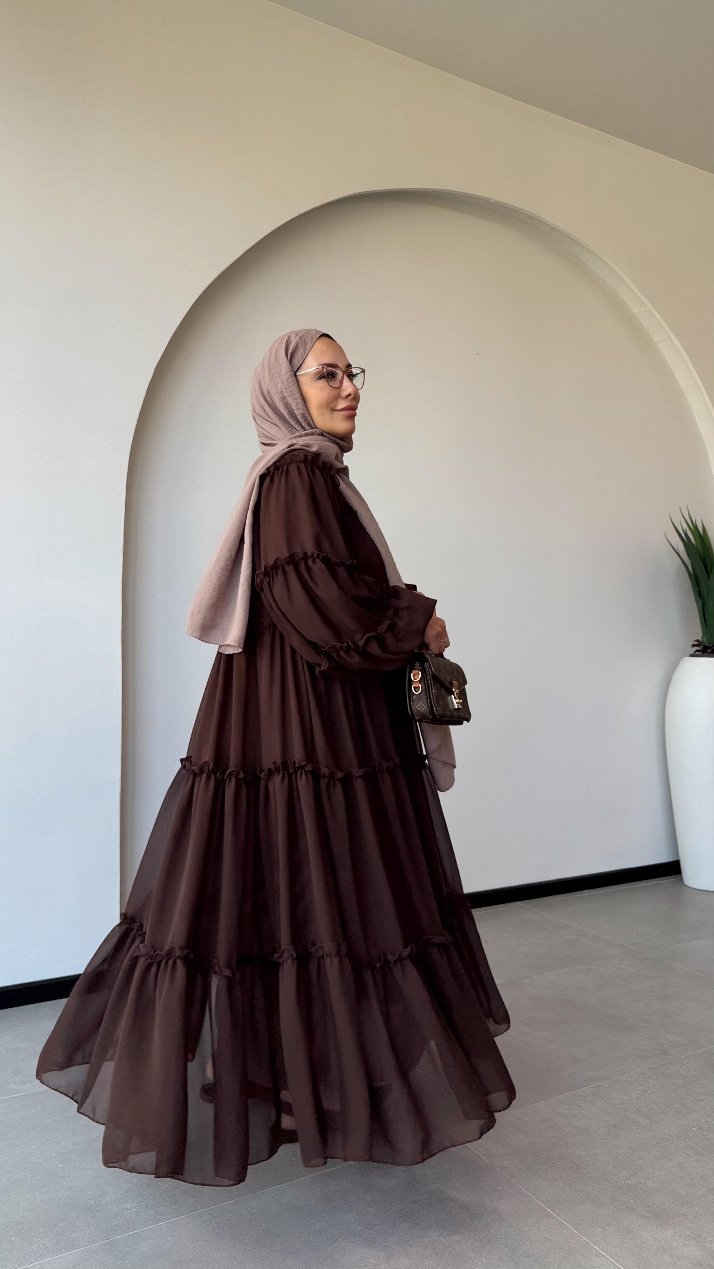 AFRA ELBİSE - Kahve