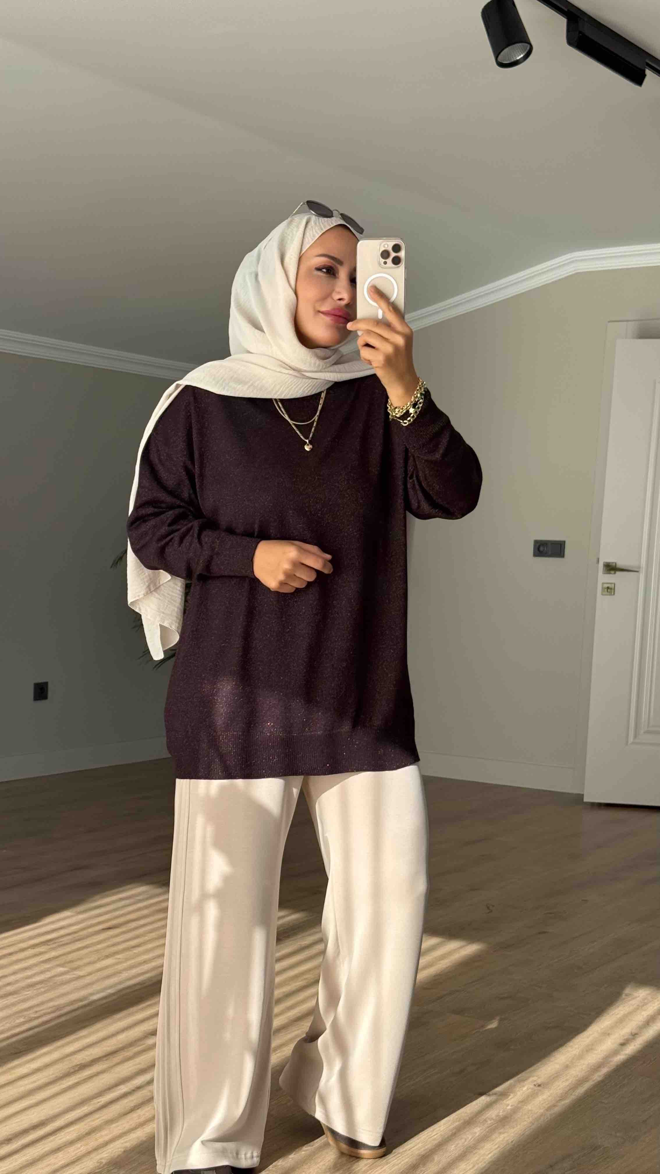 SİMLİ OWERSİZE KAZAK