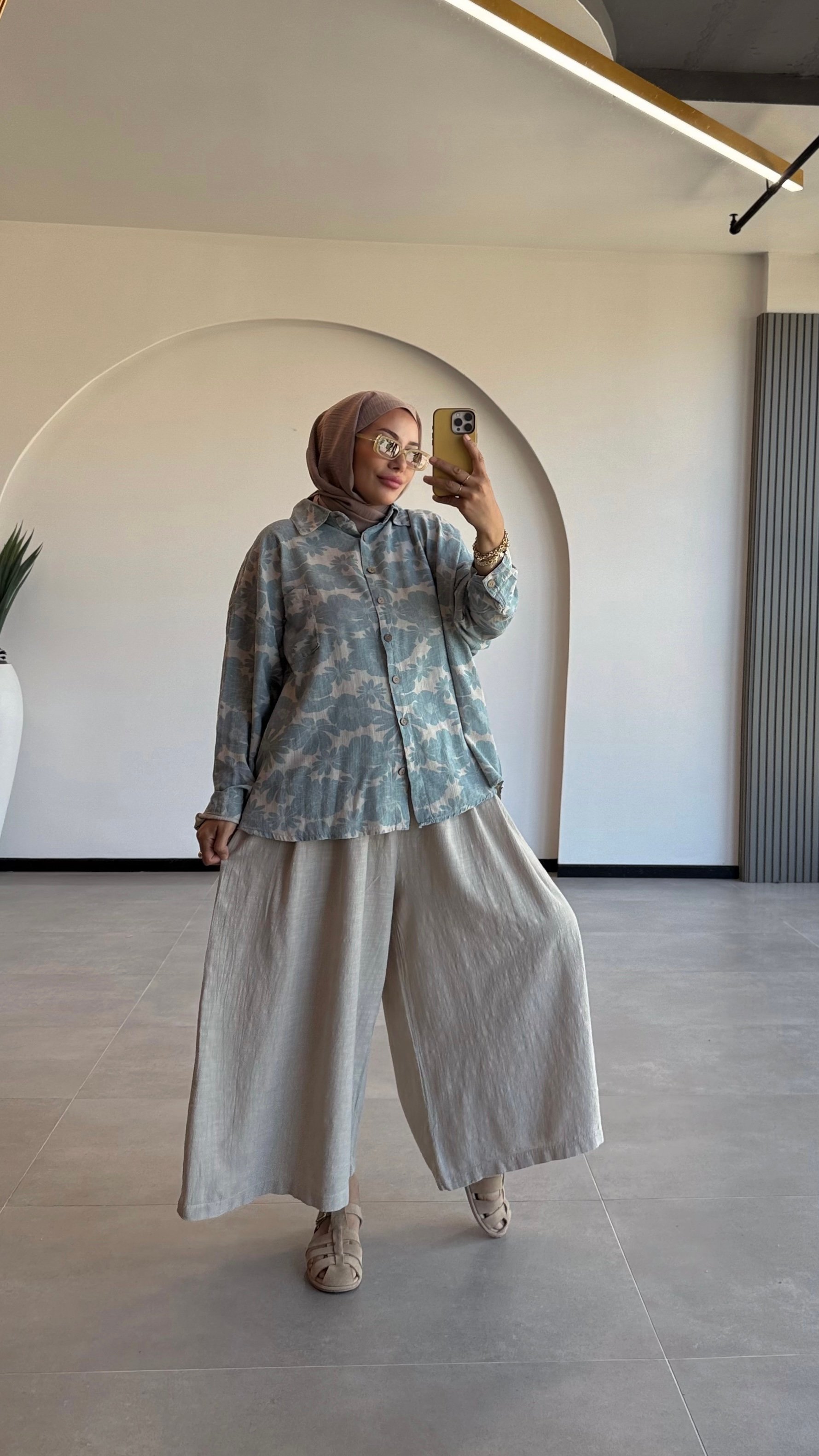 KETEN PAMUK ETEK PANTALON
