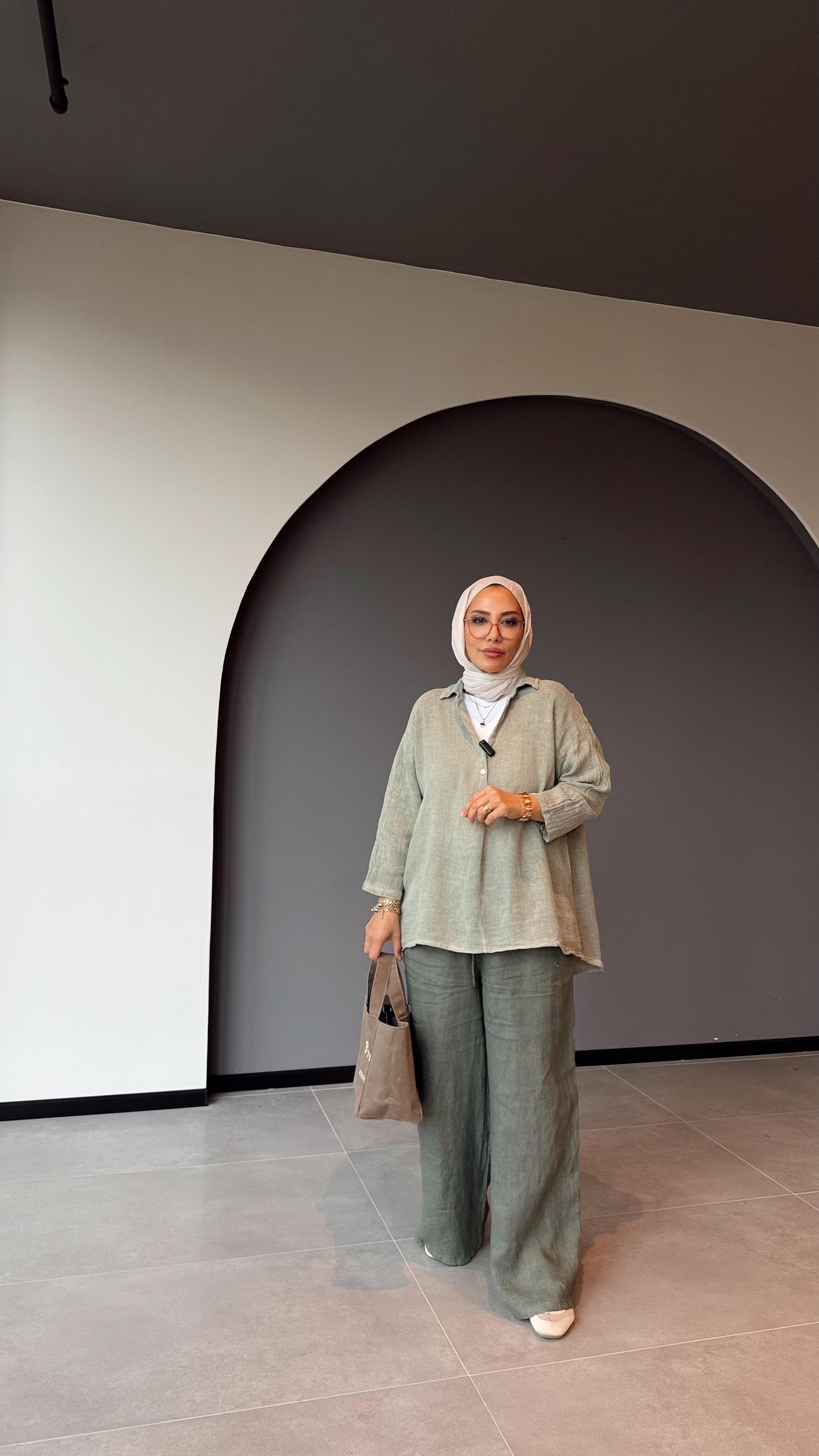 PALAZZO KETEN PANTALON