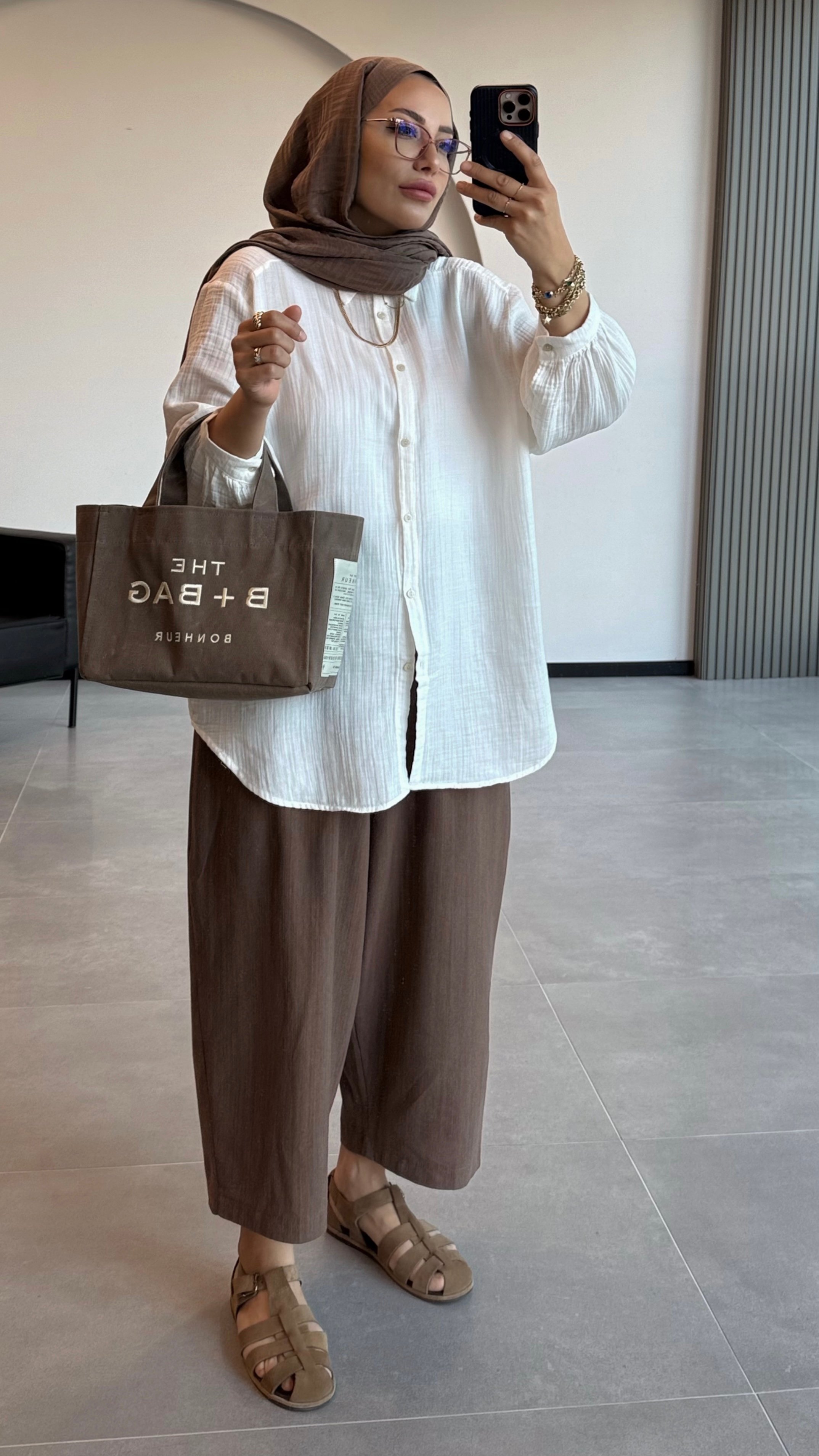BOHEM ŞALVAR PANTALON - Kahve