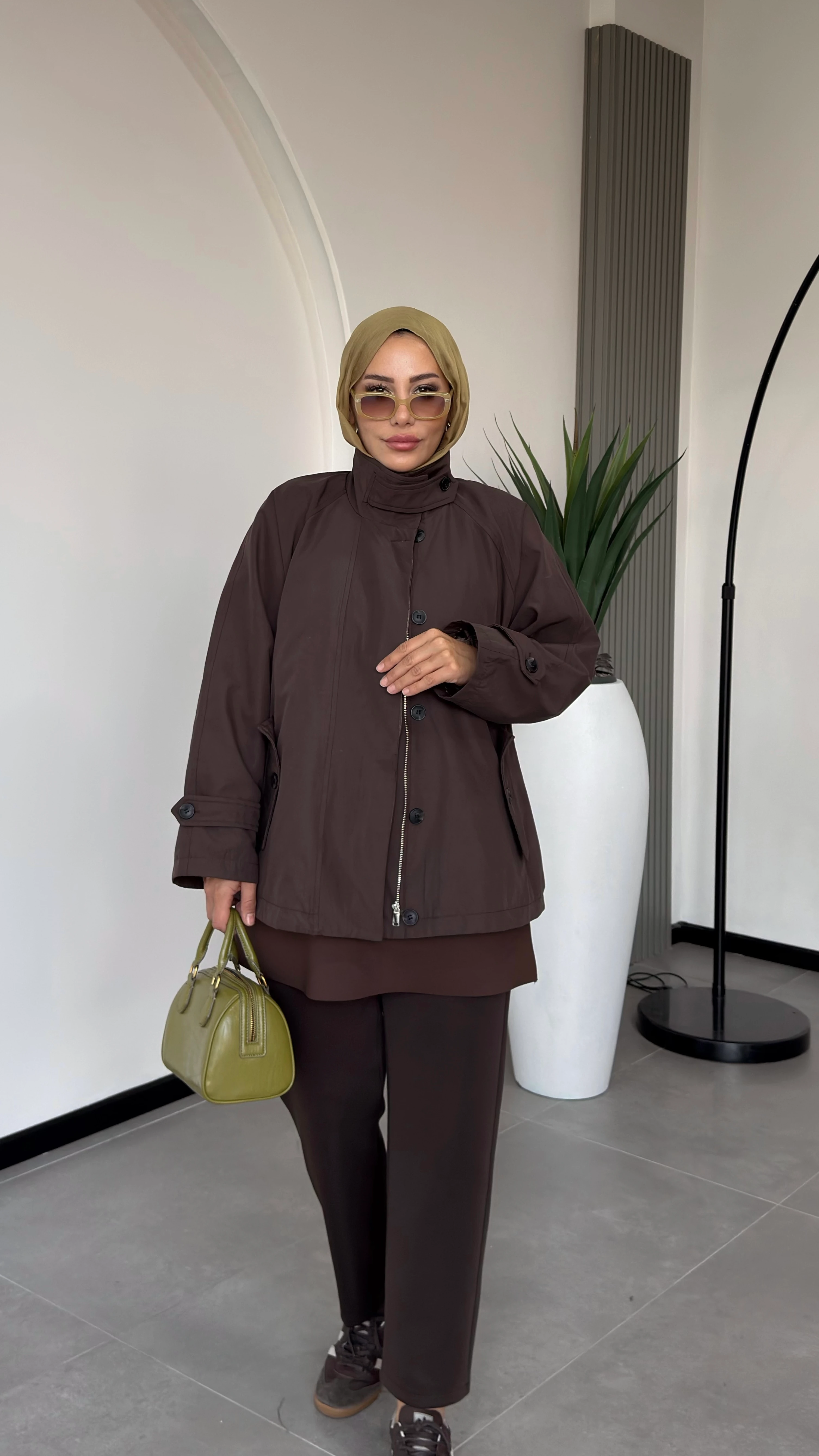 VESNA TRENÇ-CEKET - Kahve