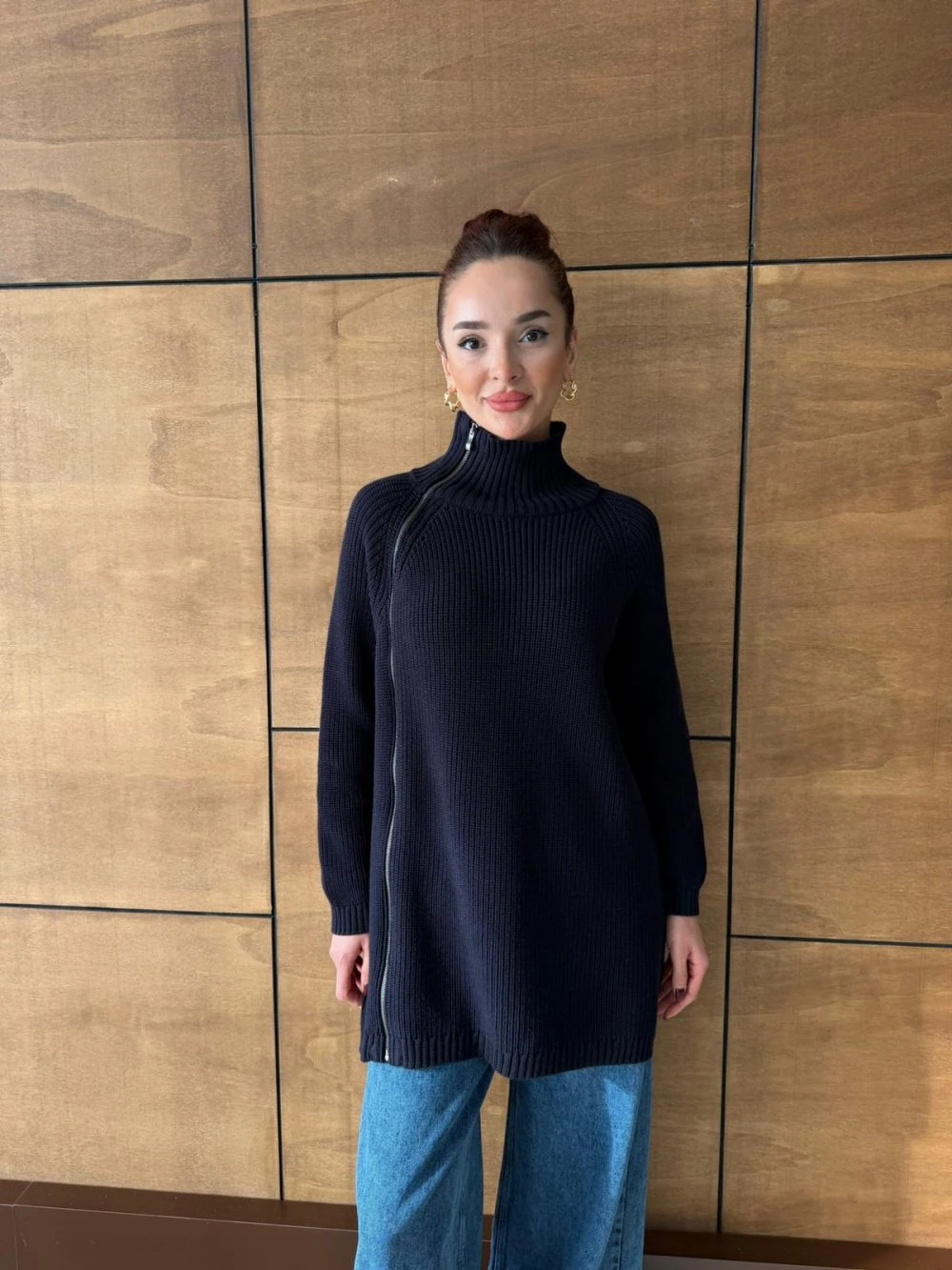 POP KAZAK-YANDAN FERMUARLI SELANİK KAZAK  - Lacivert