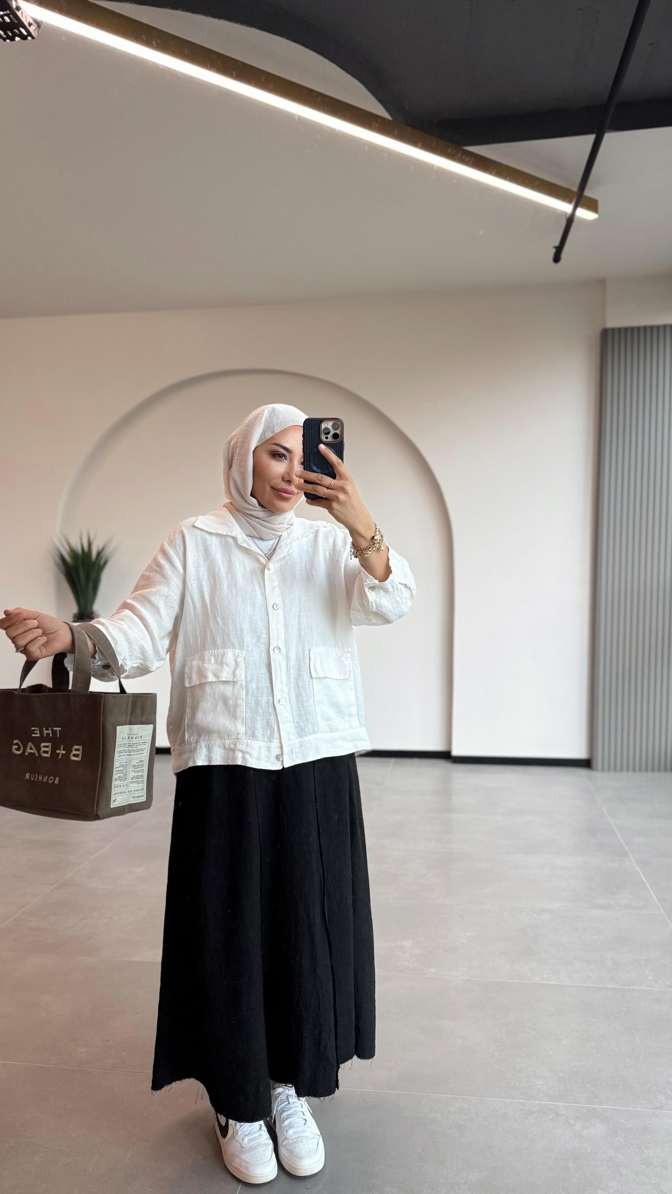 SPOR KETEN CEKET - Ekru