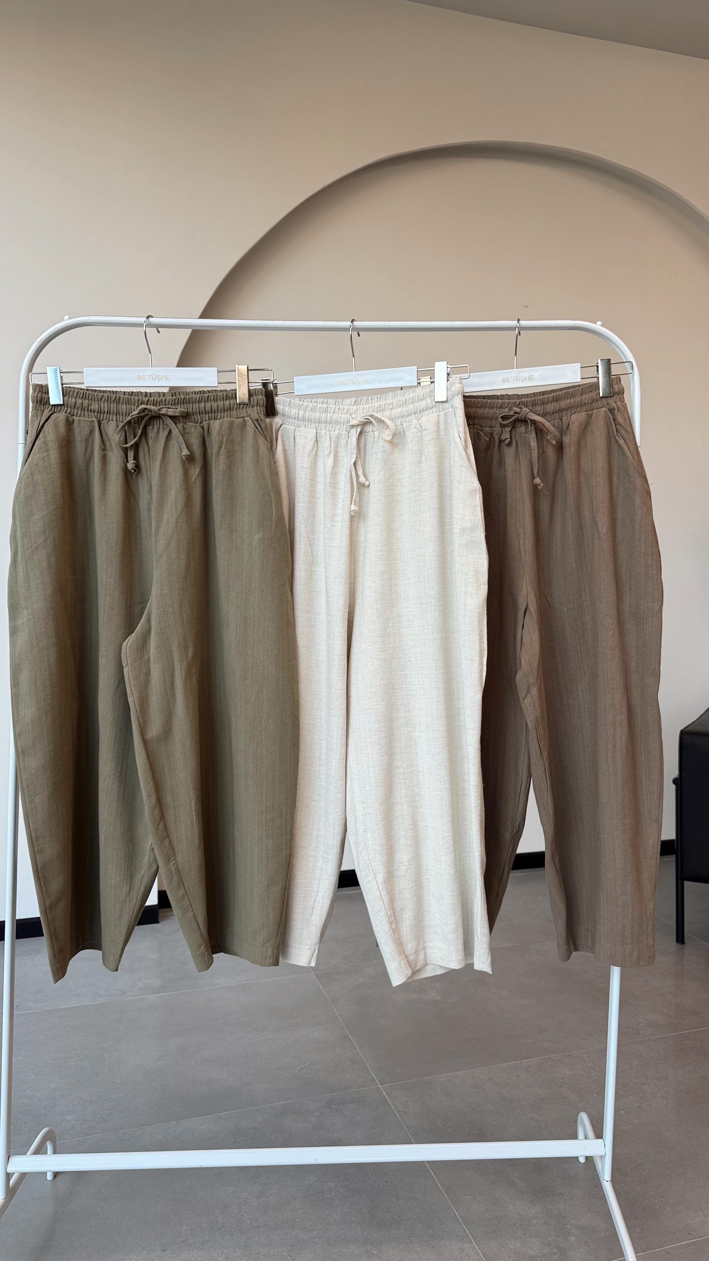 BOHEM ŞALVAR PANTALON - HAKİ YEŞİL