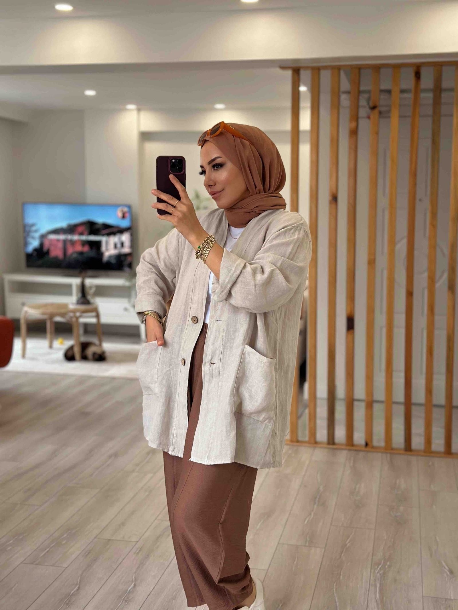 İTHAL KETEN BASIC CEKET