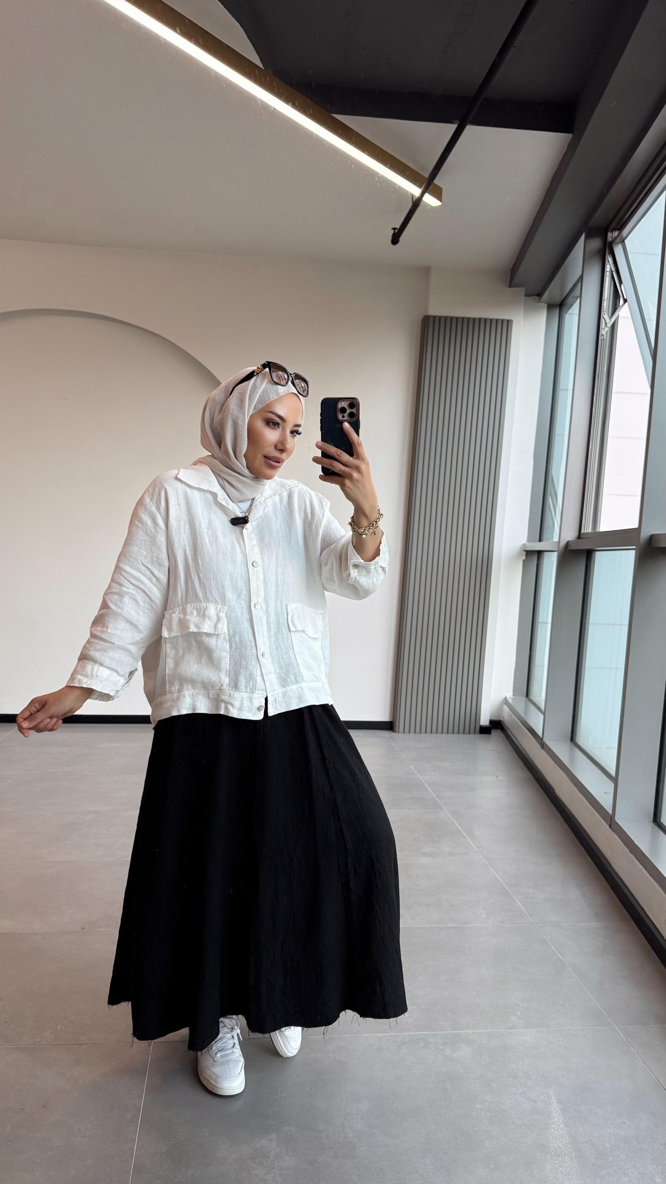 SPOR KETEN CEKET - Ekru